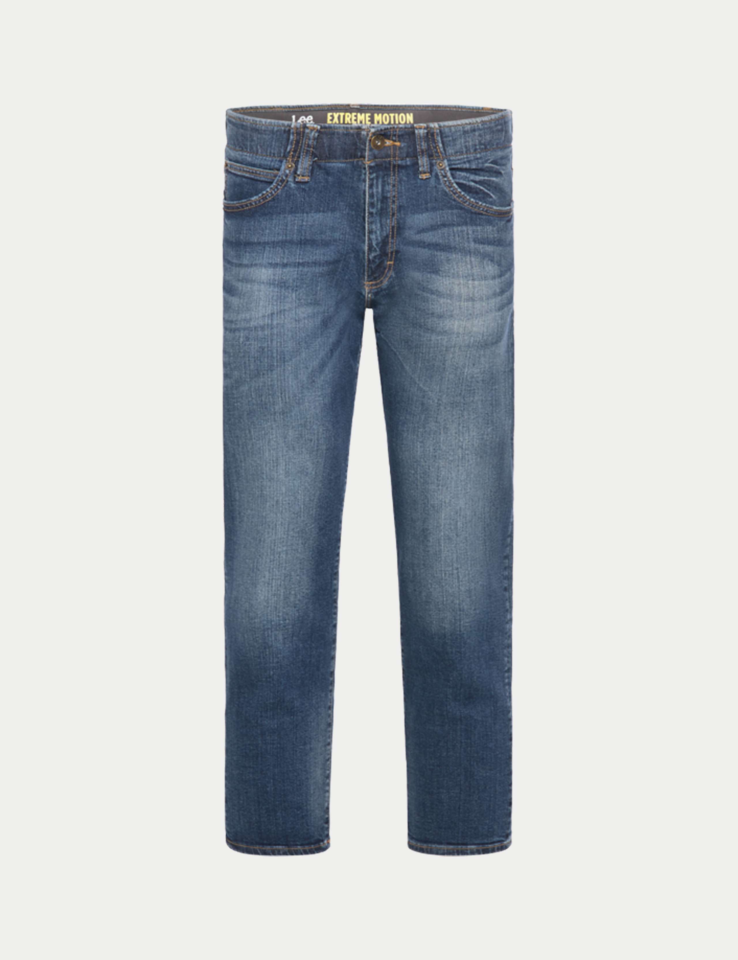 Straight Fit Denim 5 Pocket Jeans 2 of 6
