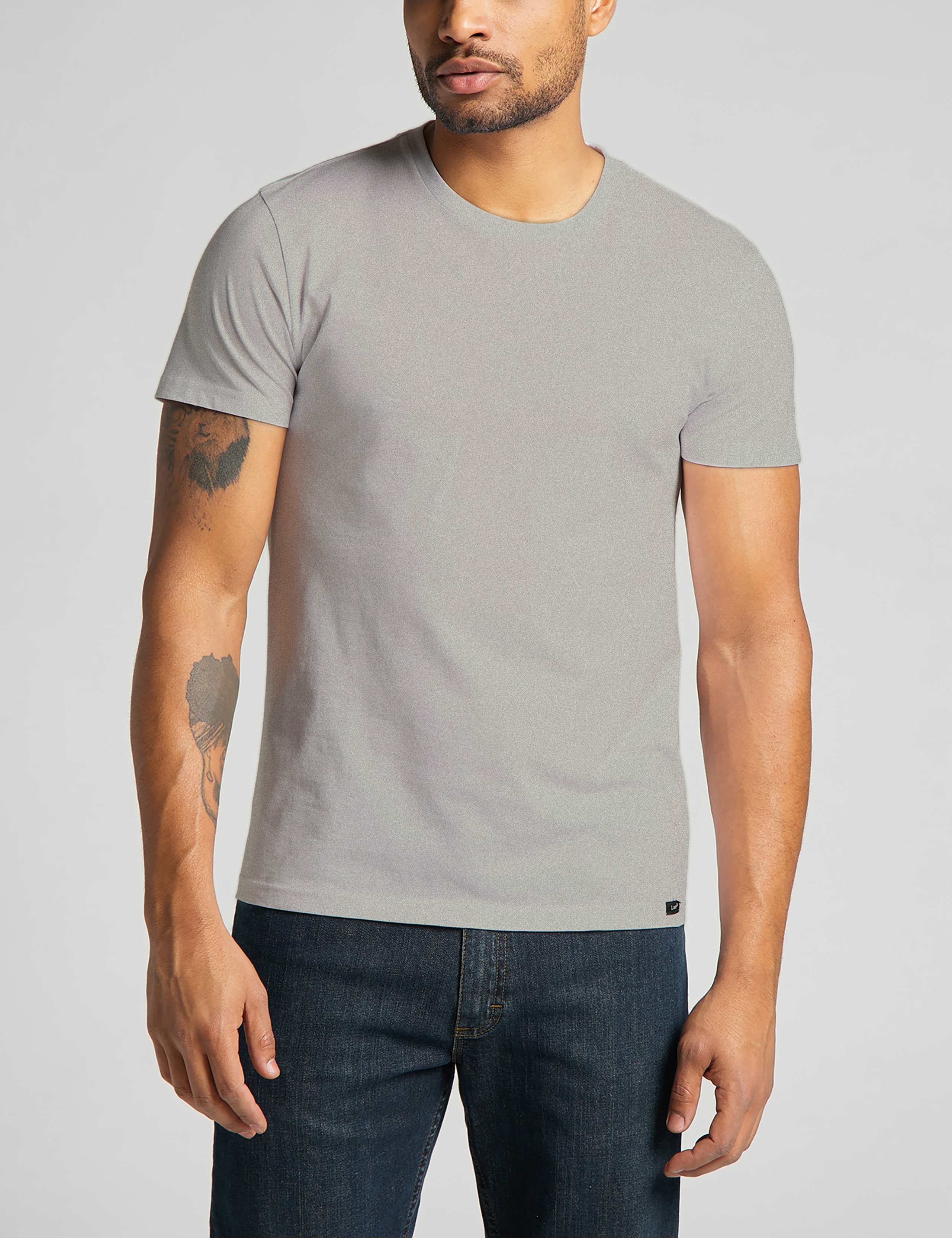 2 Pack Pure Cotton Crew Neck T-Shirts 1 of 6