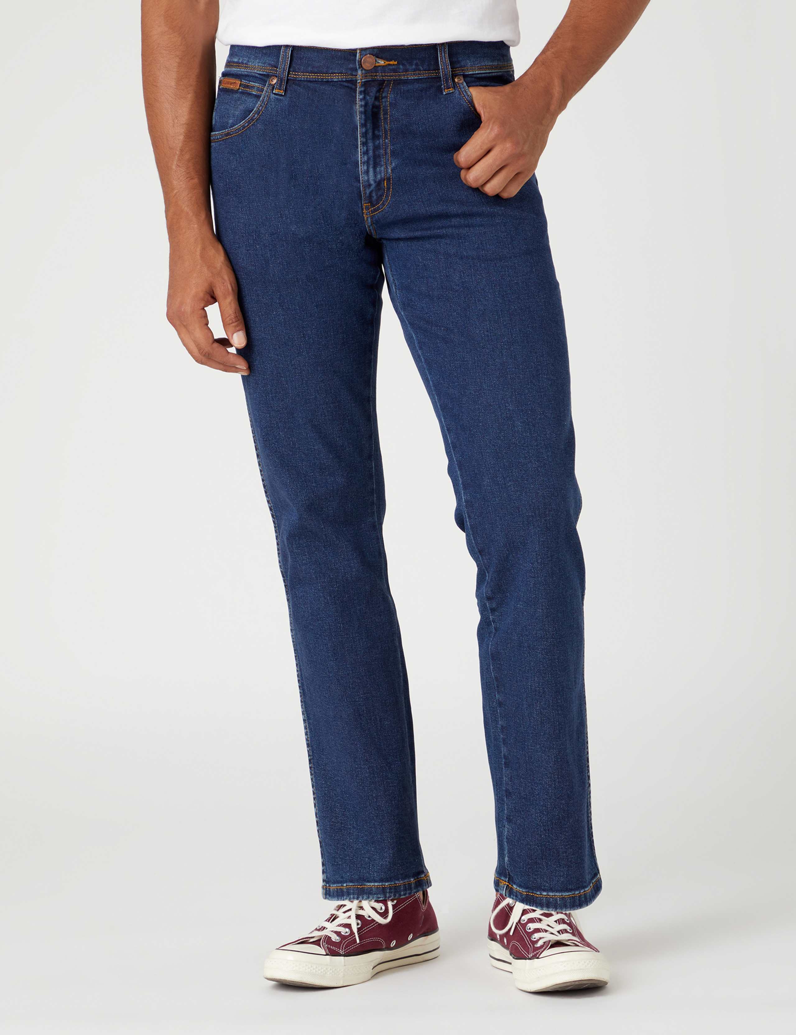Authentic Straight Fit 5 Pocket Jeans 1 of 6