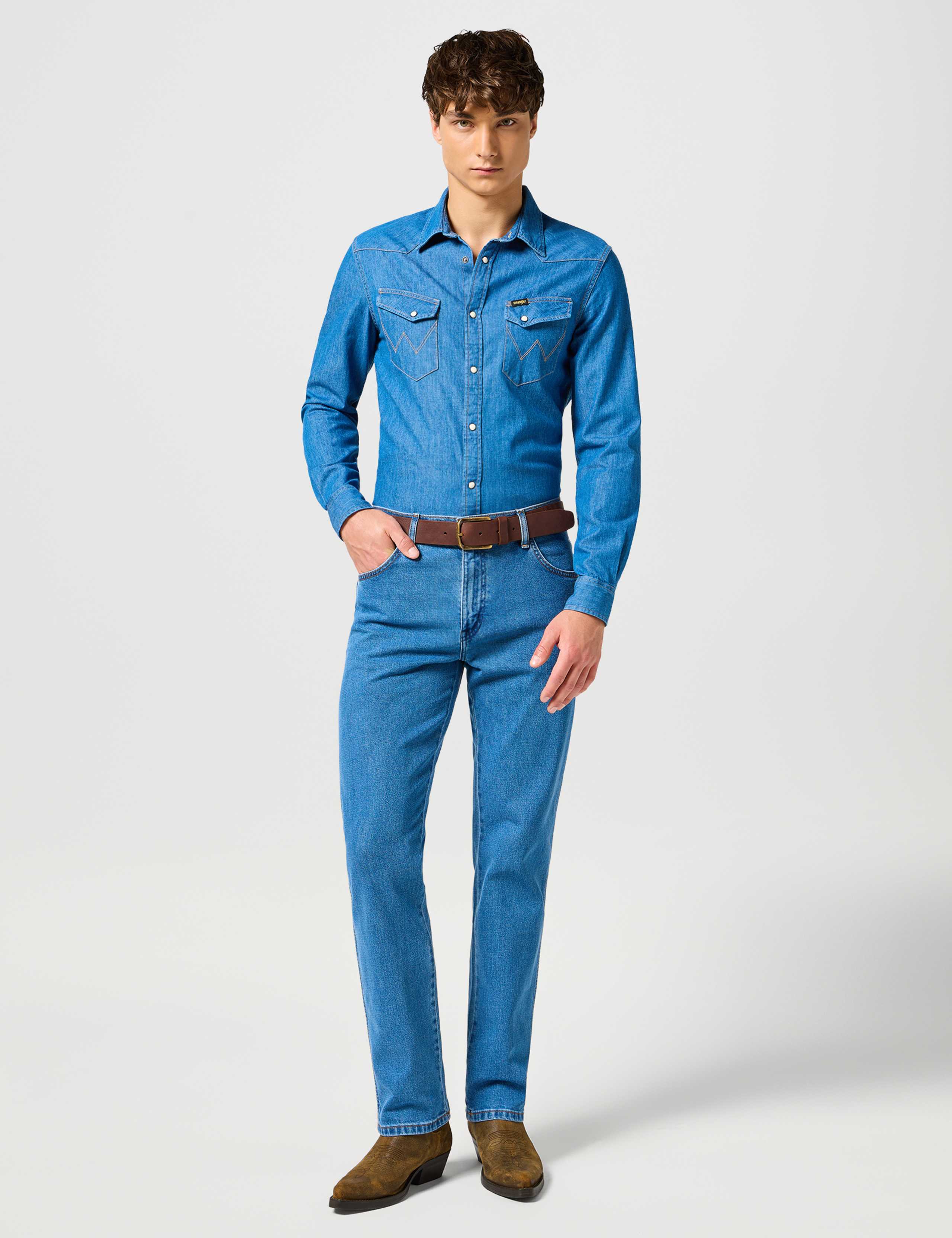 Cotton Rich Regular Fit 5 Pocket Jeans 3 of 6