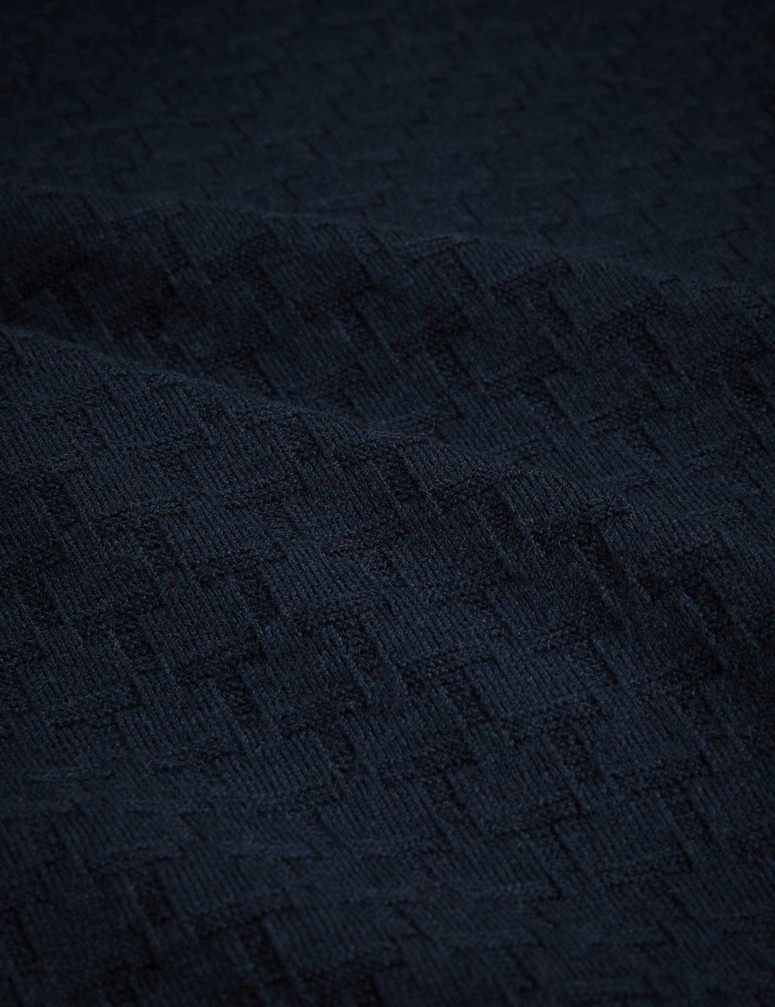Textured Knitted Polo Shirt with Wool 7 of 7