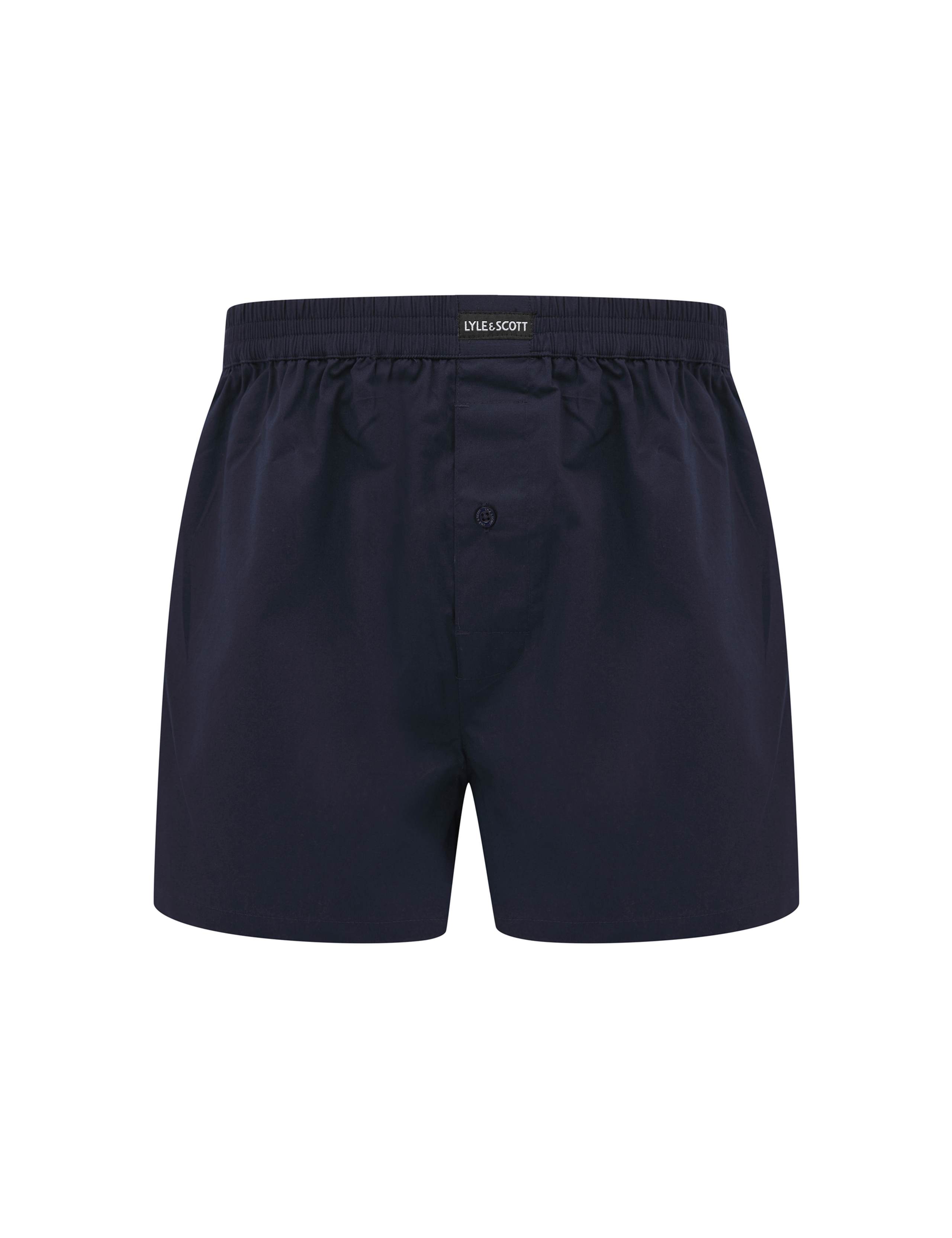 3pk Pure Cotton Assorted Woven Boxers 2 of 4