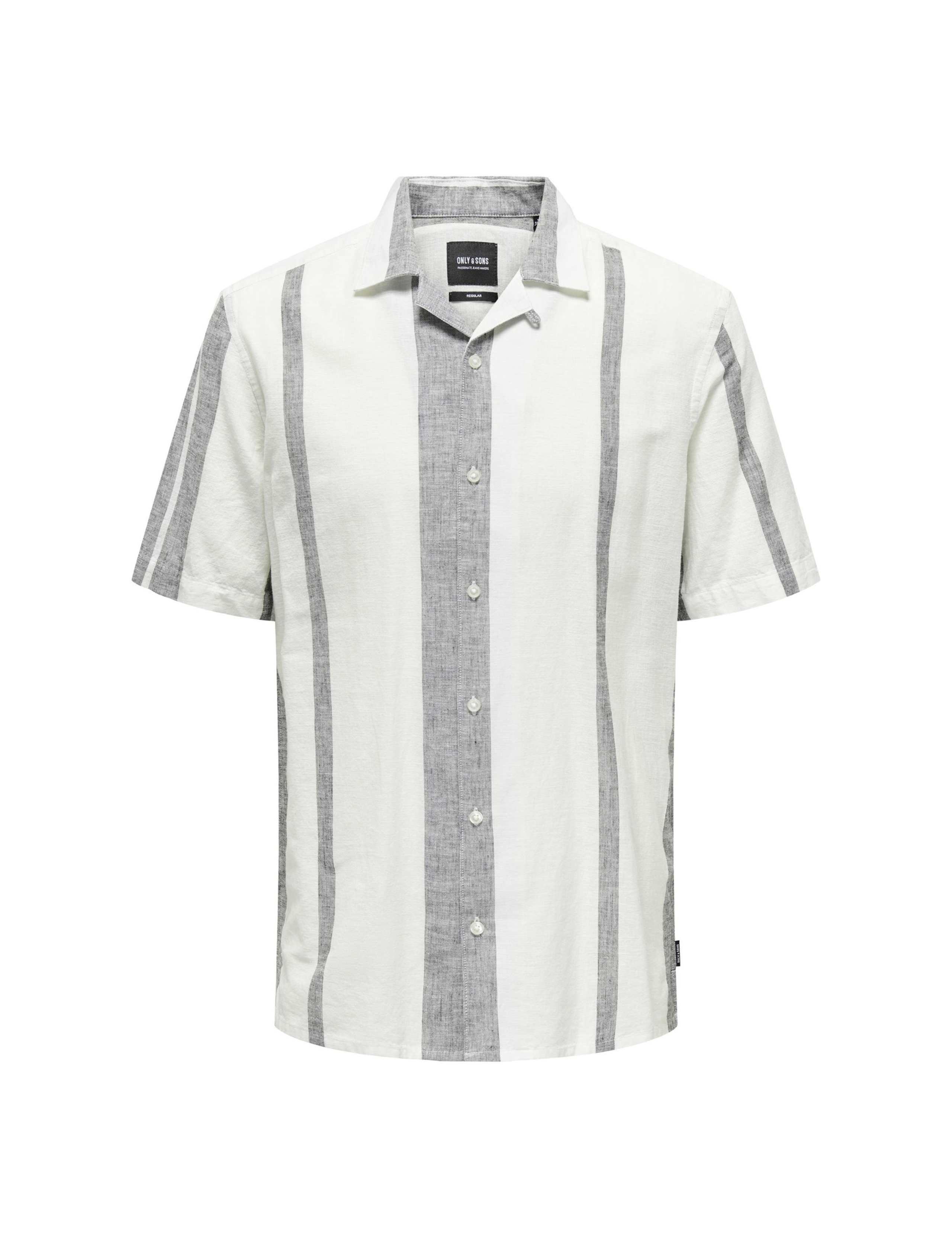 Cotton Linen Blend Striped Shirt 2 of 7