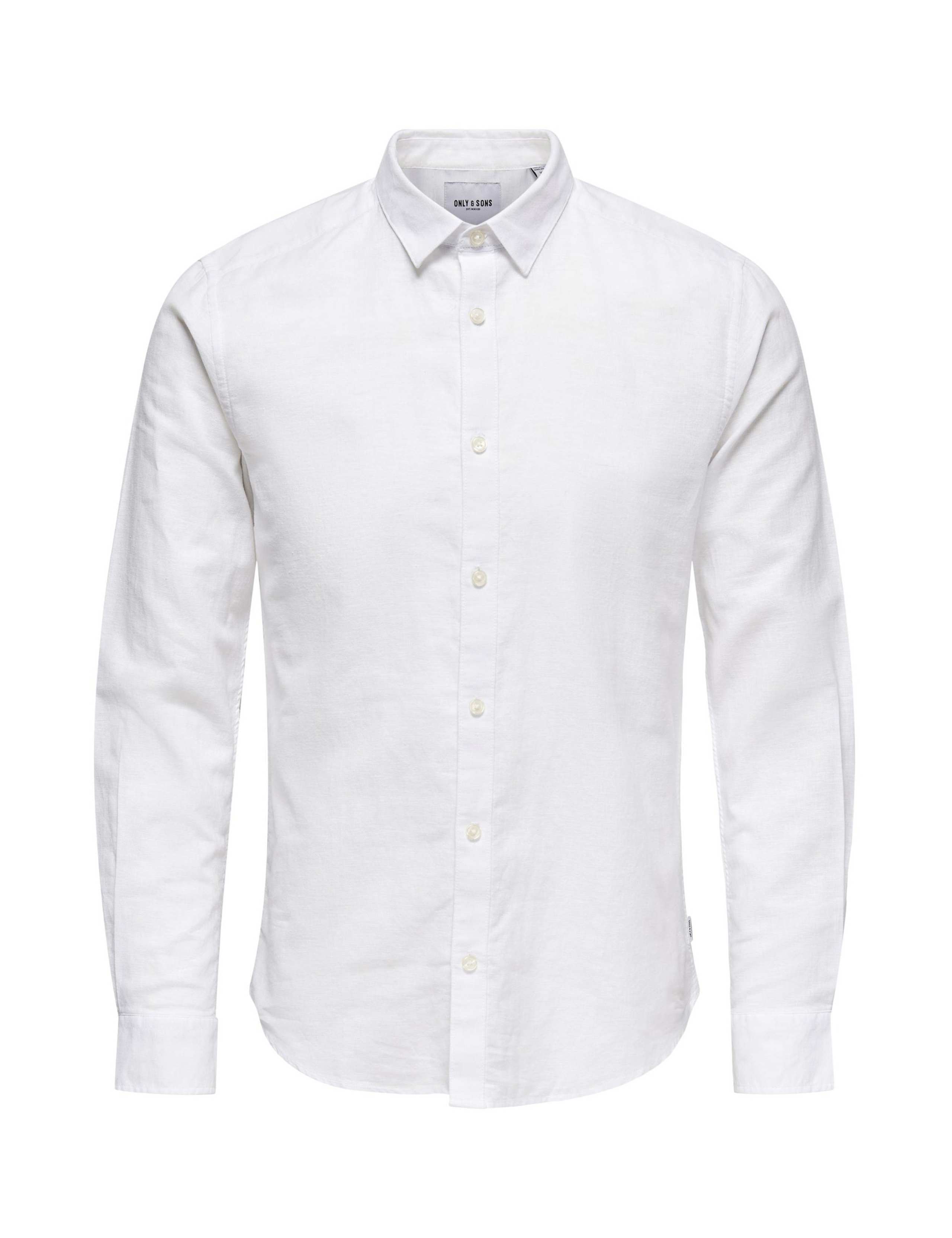 Cotton Linen Blend Slim Fit Shirt 2 of 7