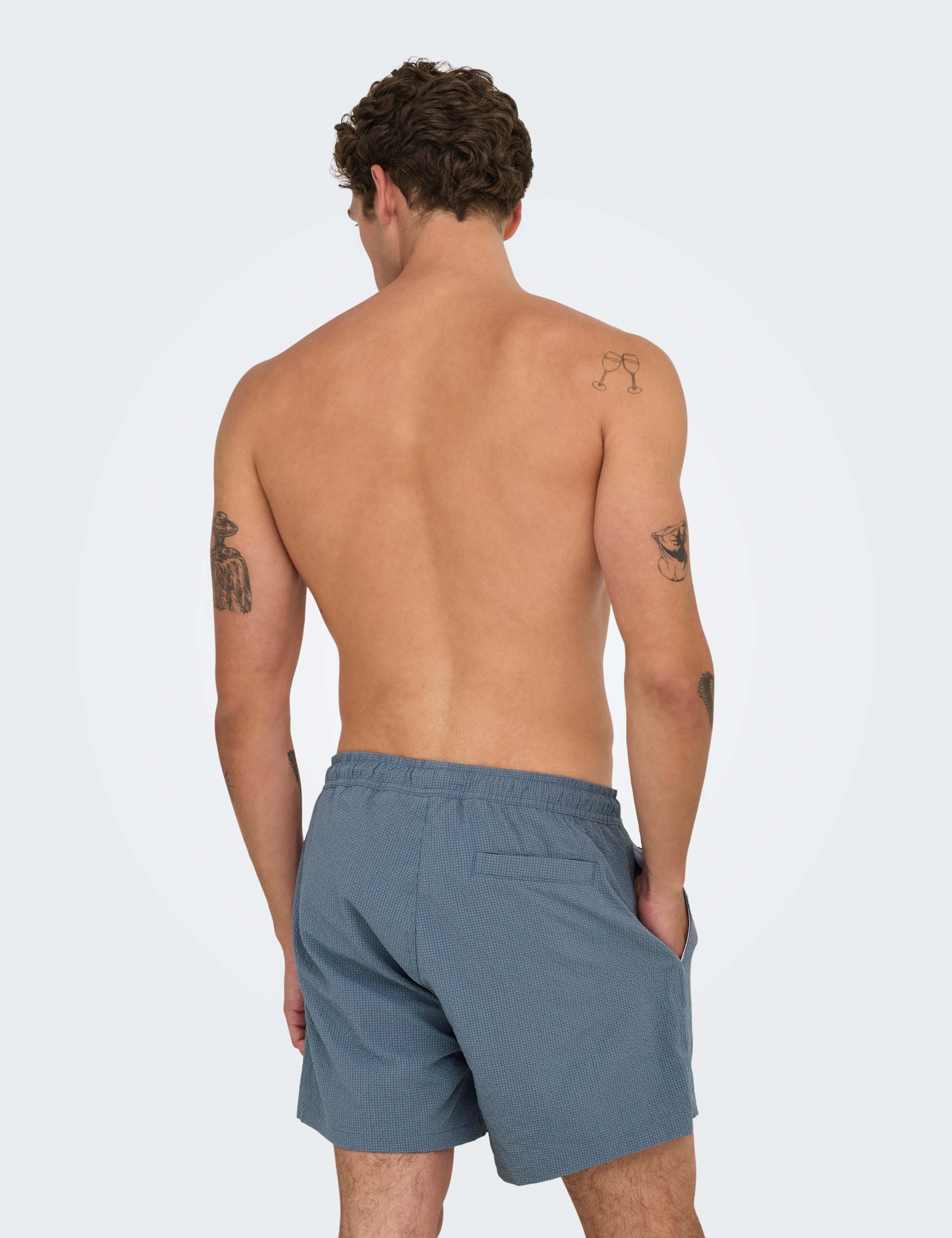Pocketed Seersucker Swim Shorts 4 of 7