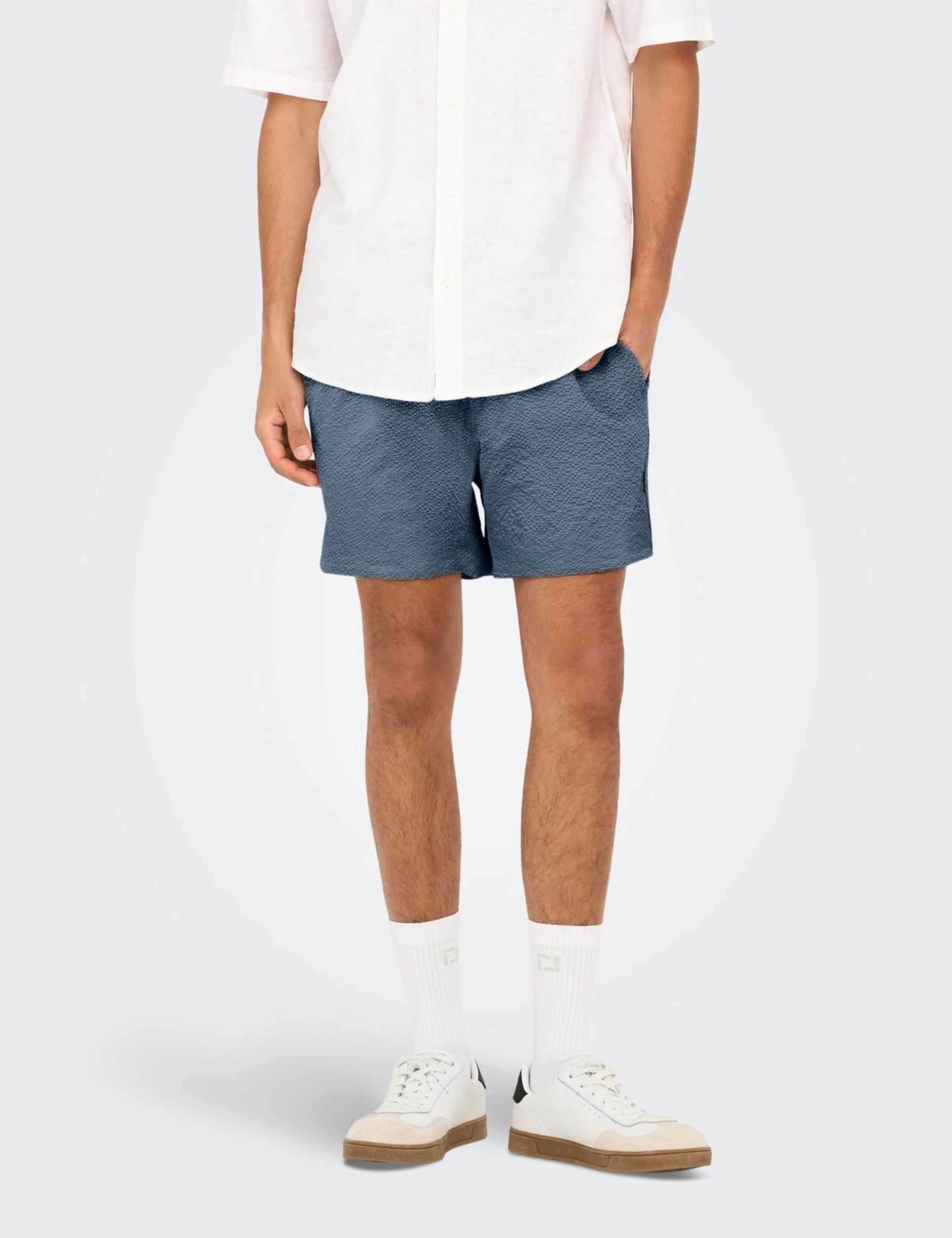 Pocketed Seersucker Swim Shorts 5 of 7