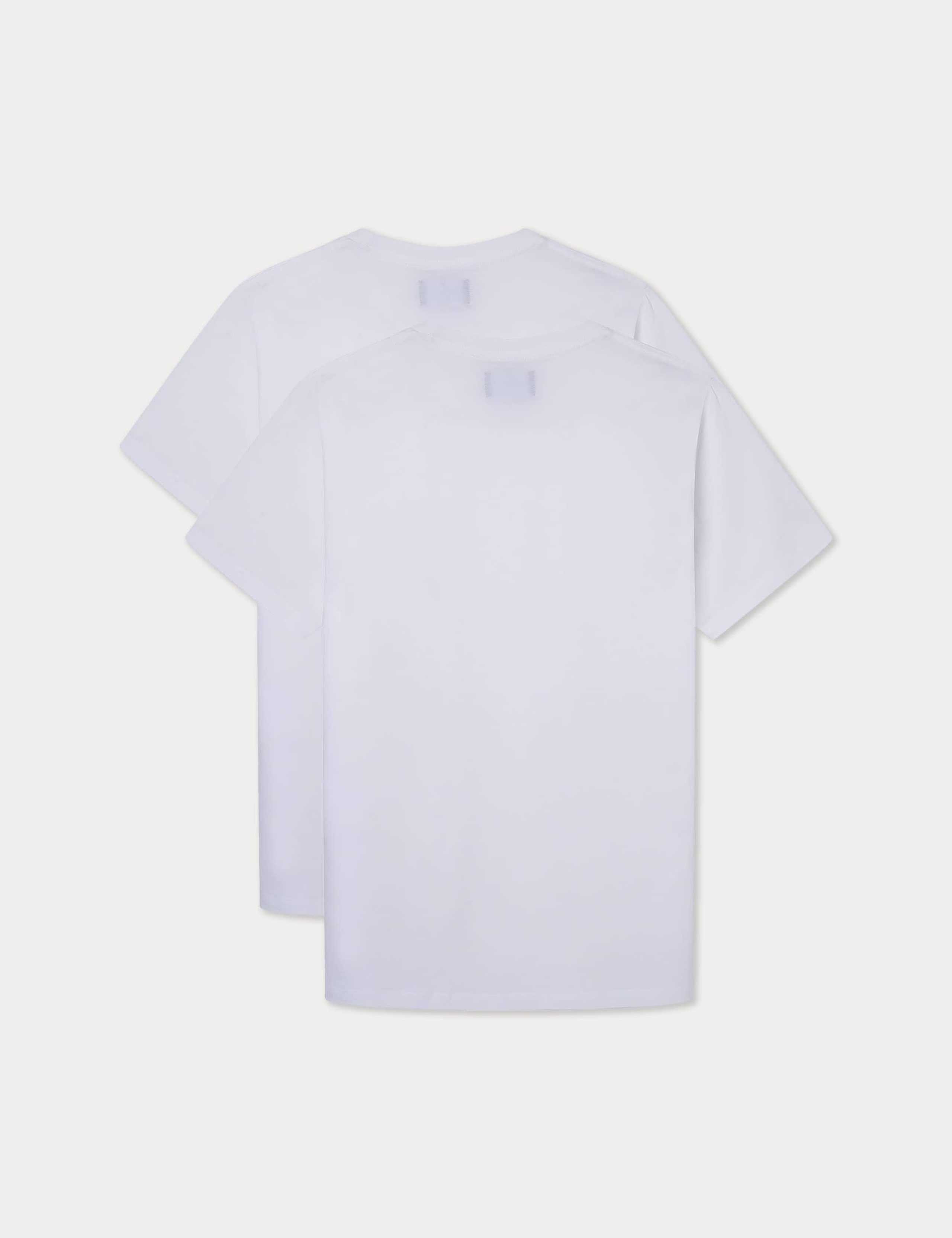 2pk Pure Cotton Crew Neck T-Shirt 4 of 4