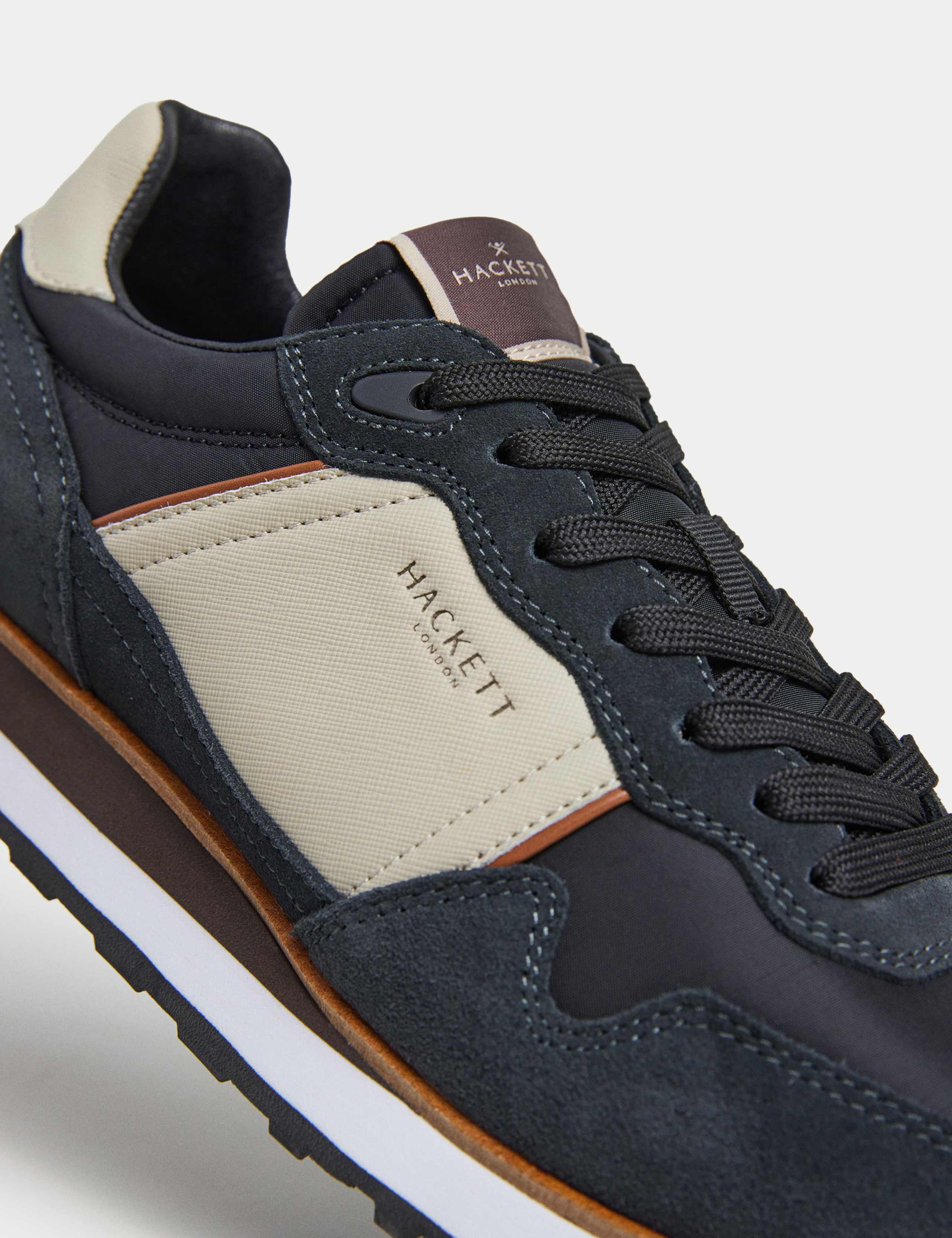Suede Lace Up Trainers 5 of 6