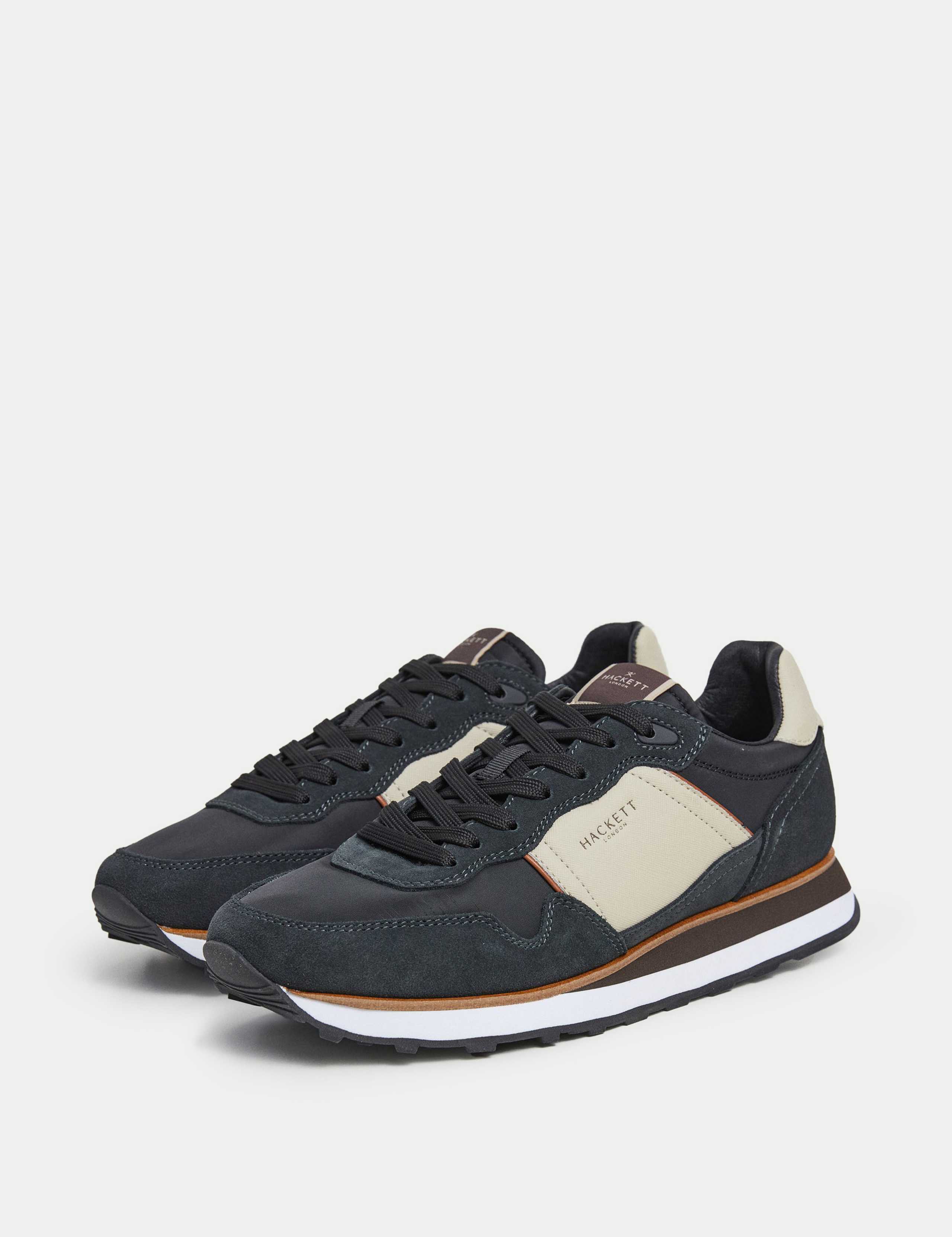 Suede Lace Up Trainers 2 of 6