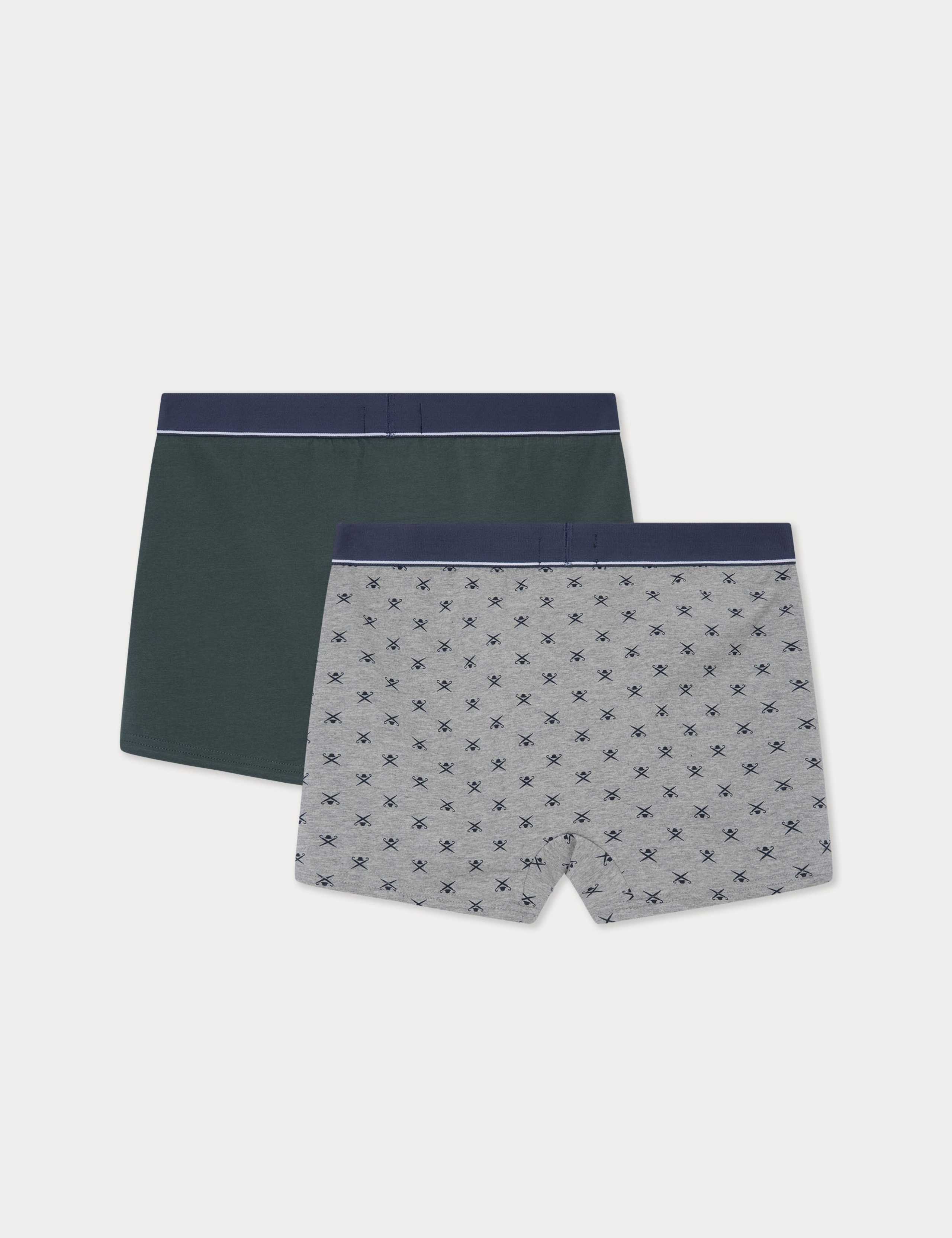 2pk Cotton Stretch Pattern Boxers 2 of 2