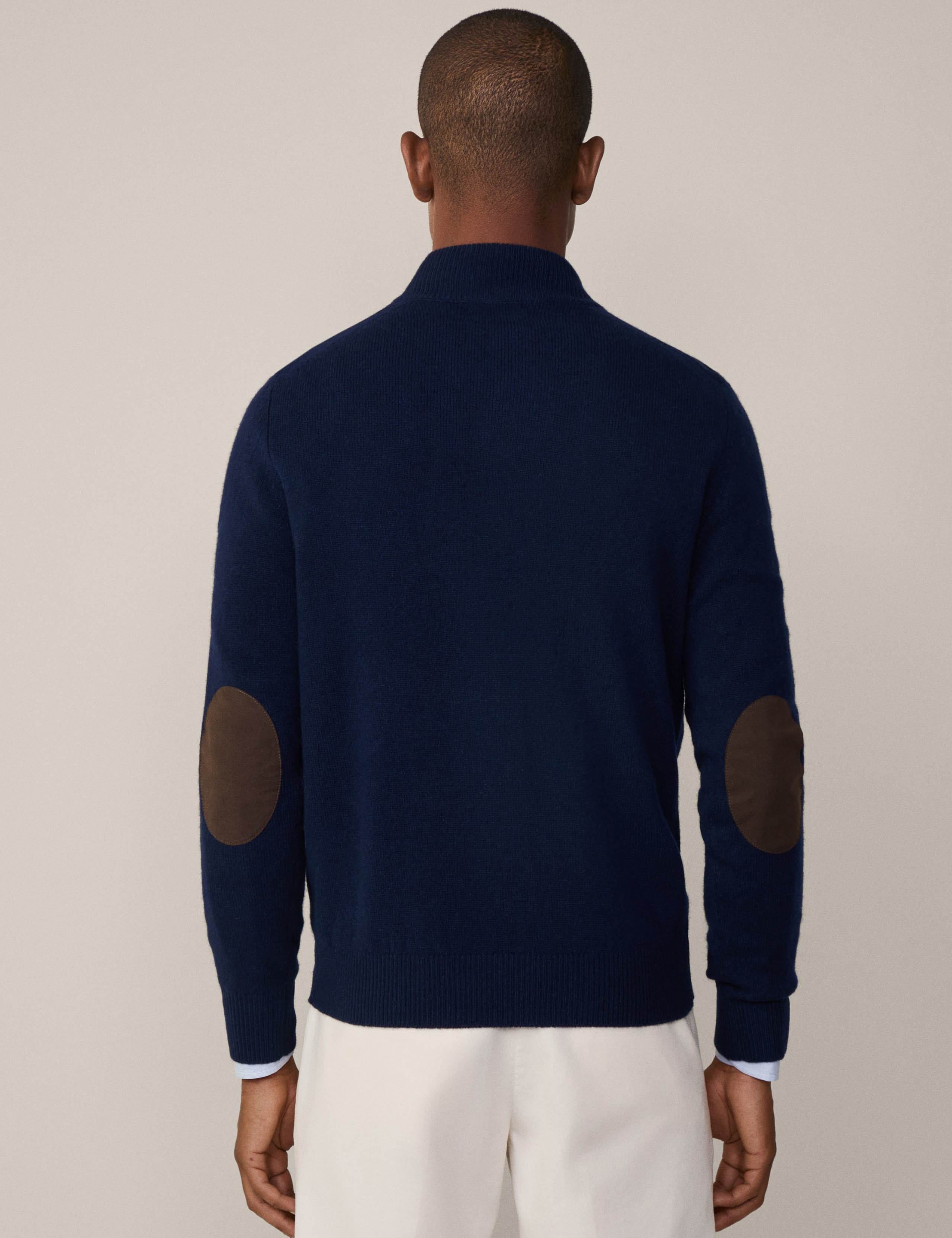 Pure Lambswool Textured Half Zip Jumper 4 of 6