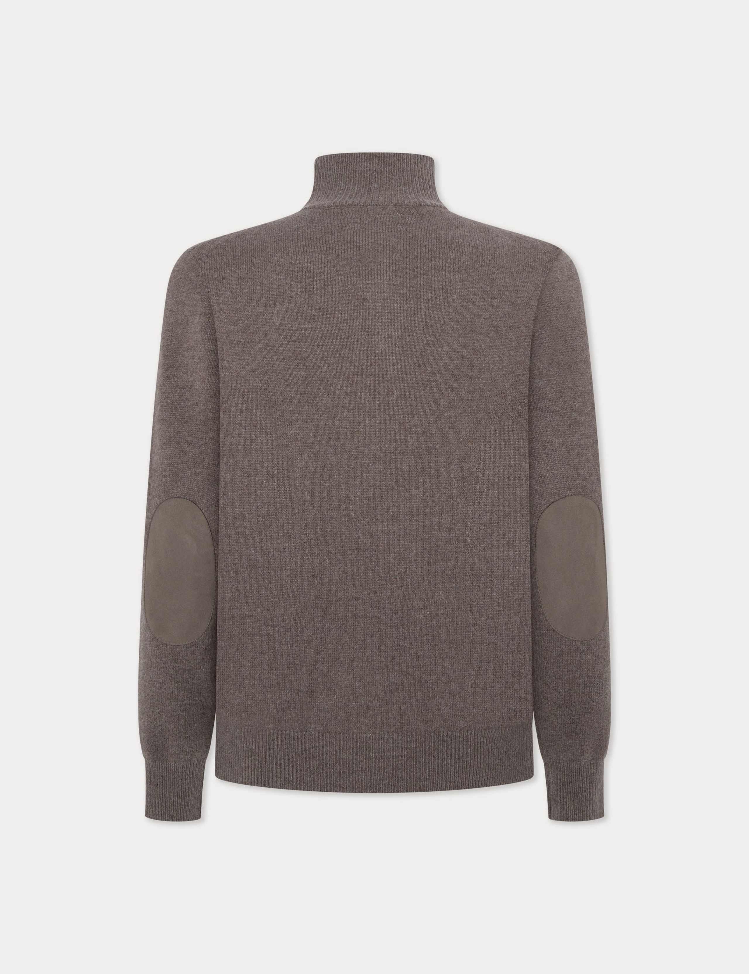 Pure Lambswool Textured Half Zip Jumper 8 of 9