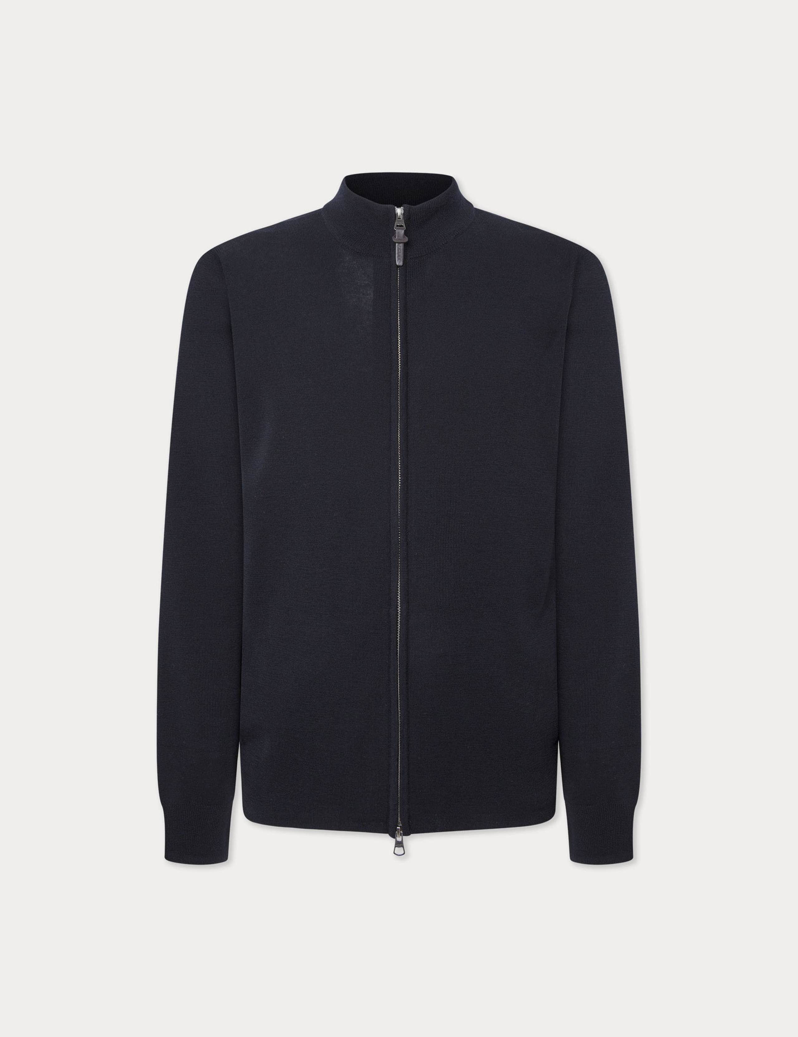 Pure Wool High Neck Zip Up Jumper 2 of 9