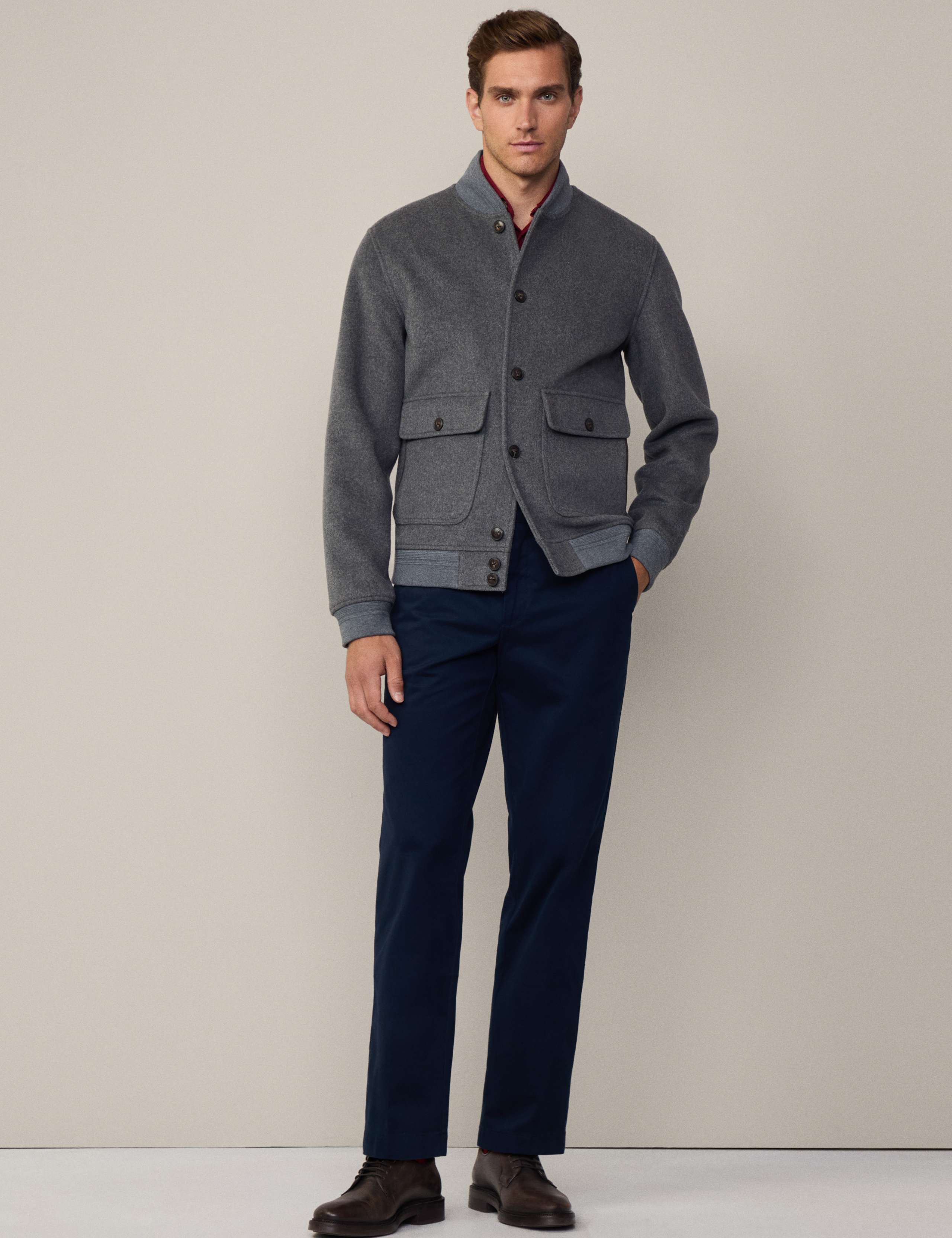 Wool Blend Bomber Jacket 6 of 10