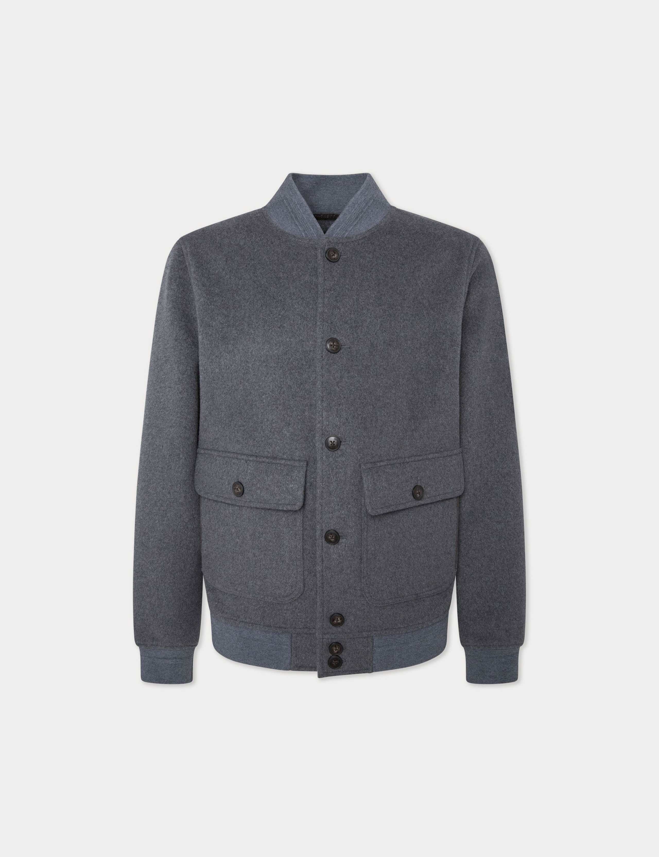 Wool Blend Bomber Jacket 2 of 10