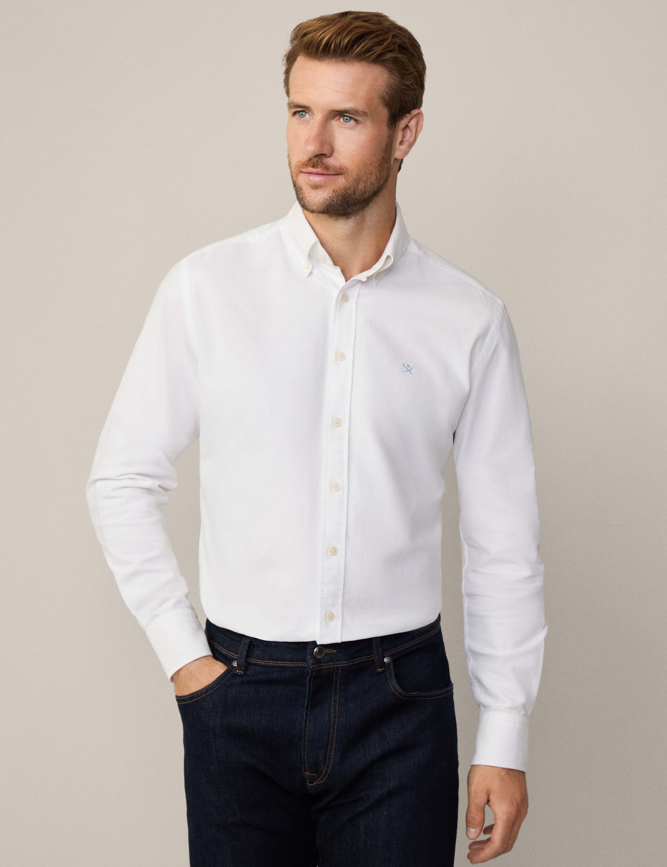 Slim Fit Pure Cotton Oxford Shirt 1 of 10