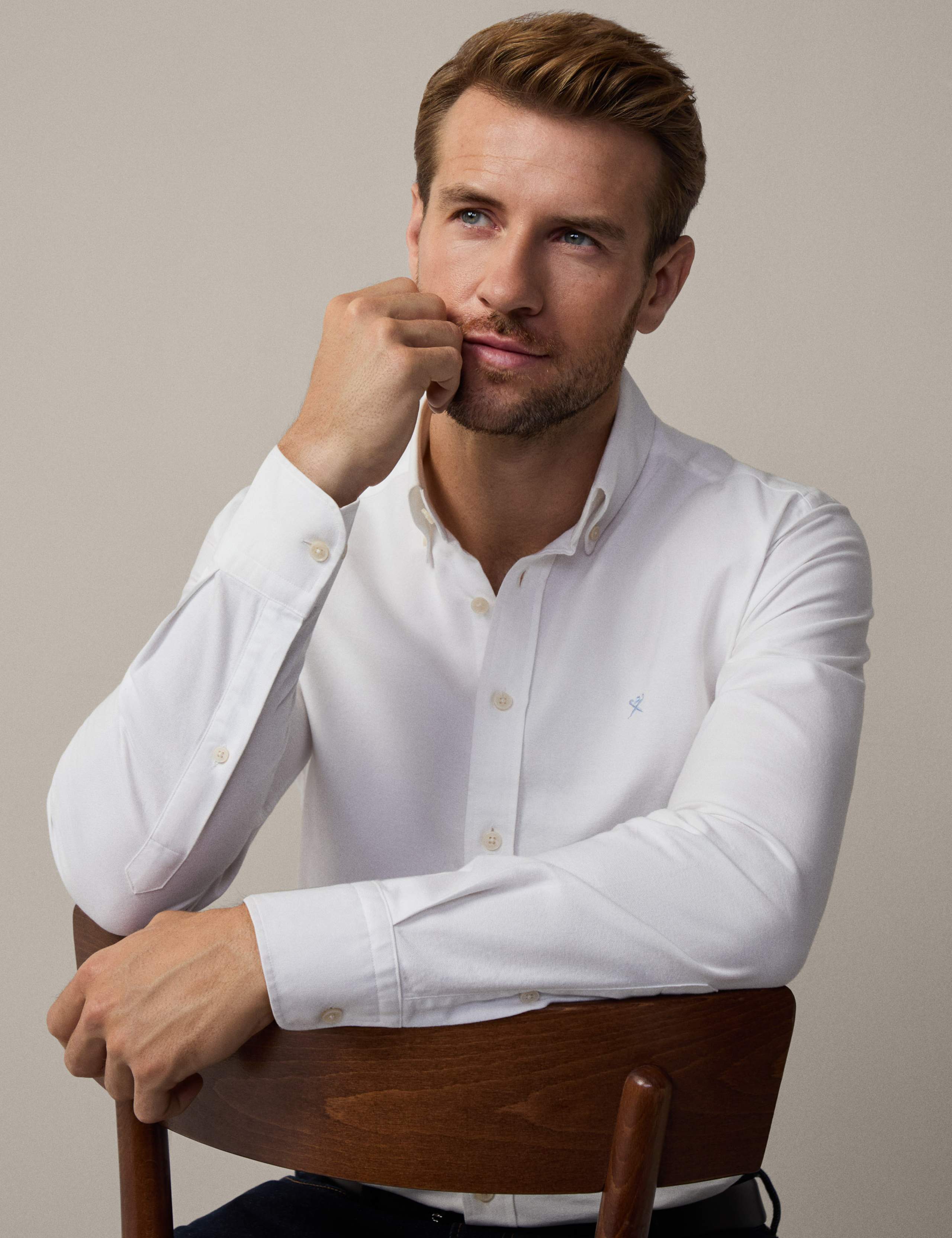 Slim Fit Pure Cotton Oxford Shirt 7 of 10