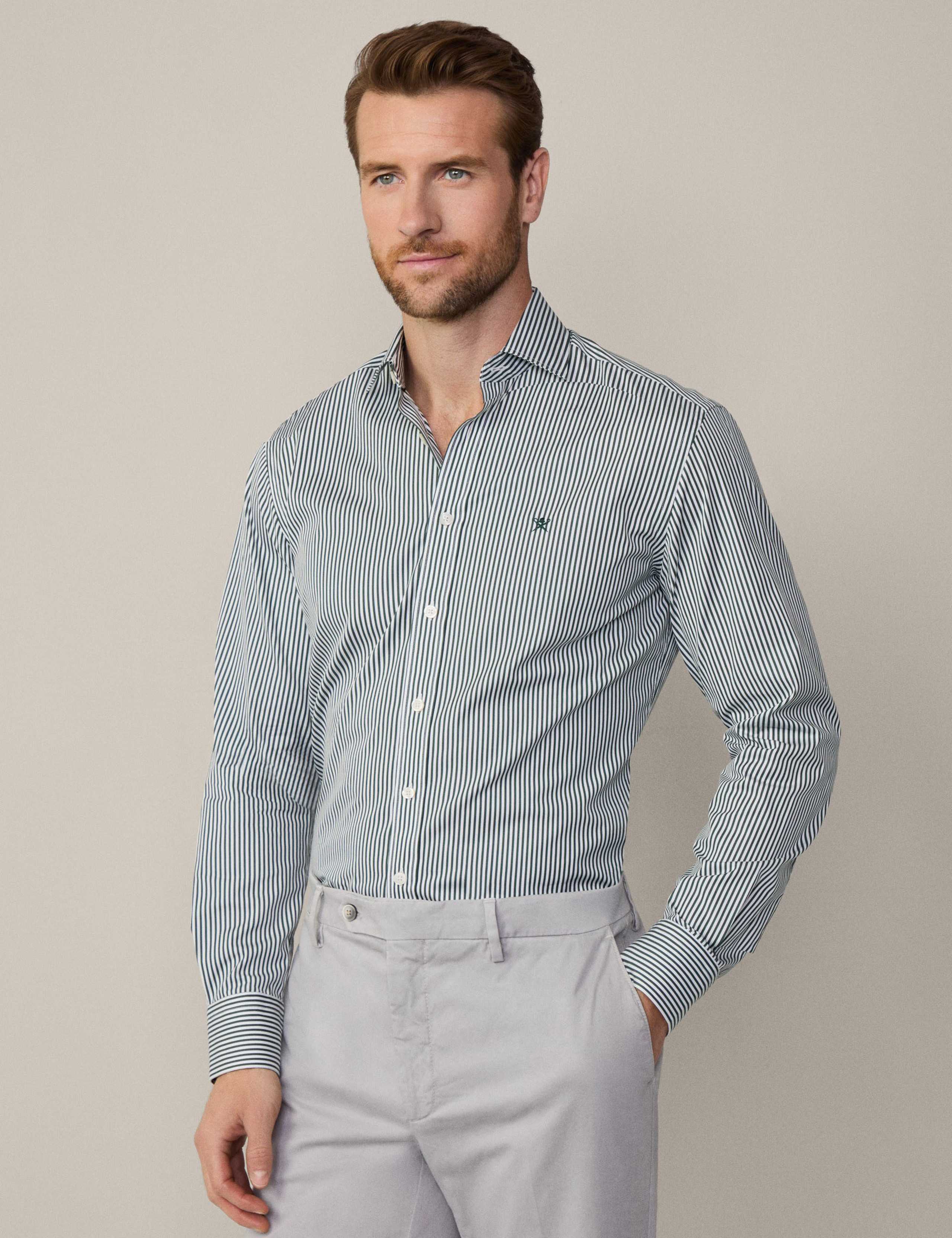 Regular Fit Pure Cotton Striped Oxford Shirt 3 of 10