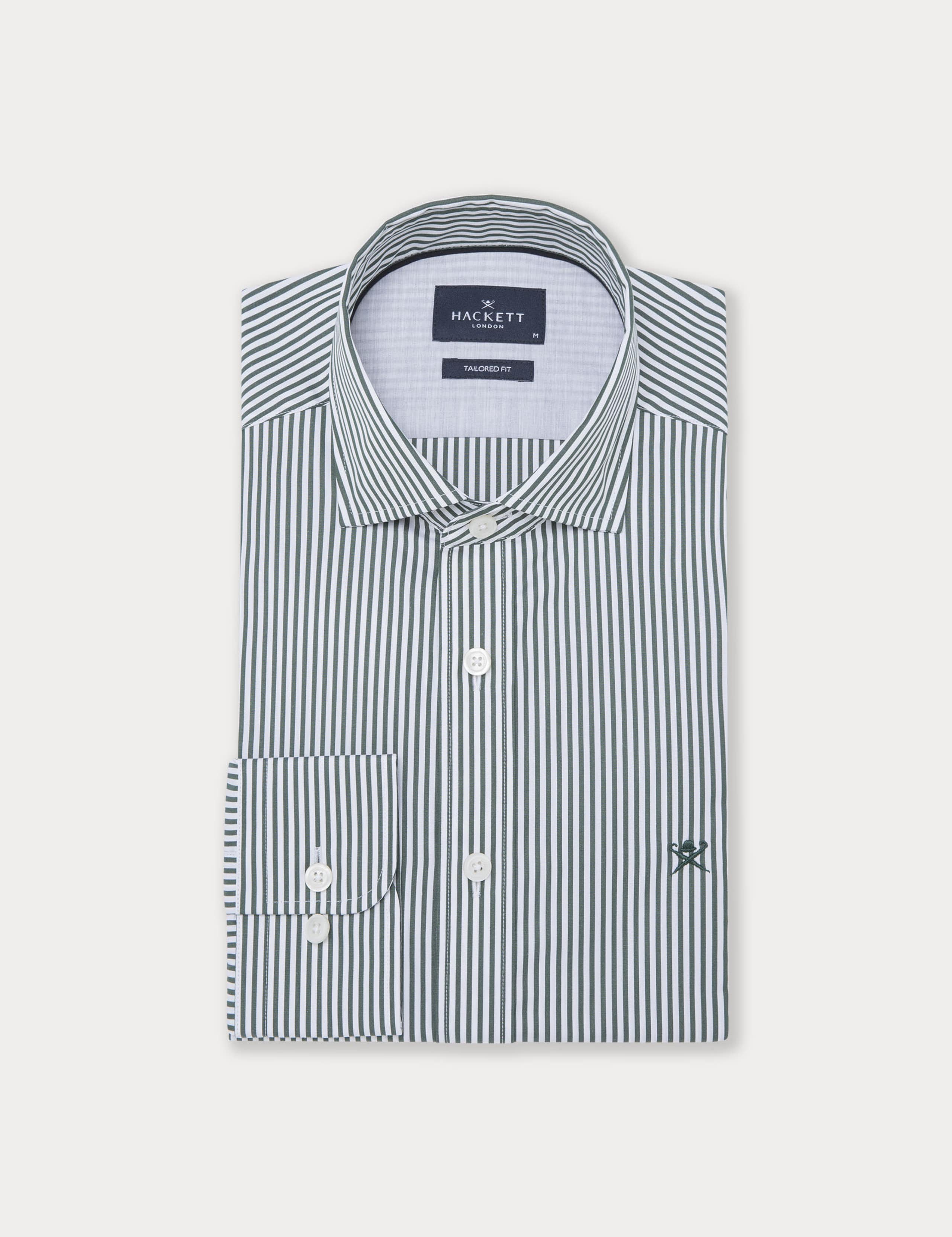 Regular Fit Pure Cotton Striped Oxford Shirt 9 of 10