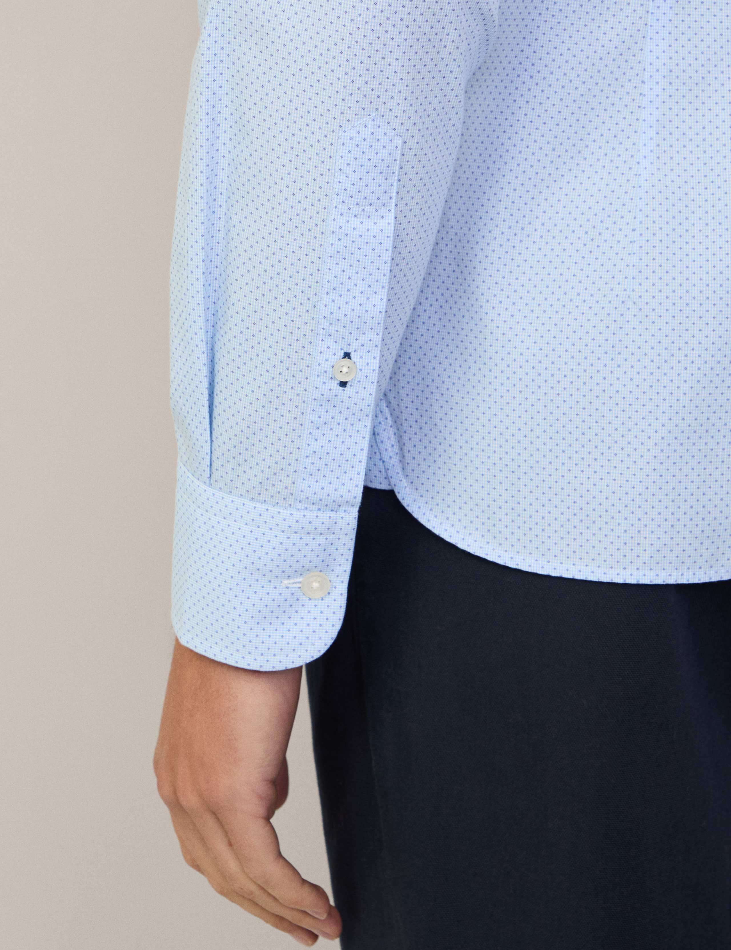 Pure Cotton Polka Dot Oxford Shirt 5 of 9
