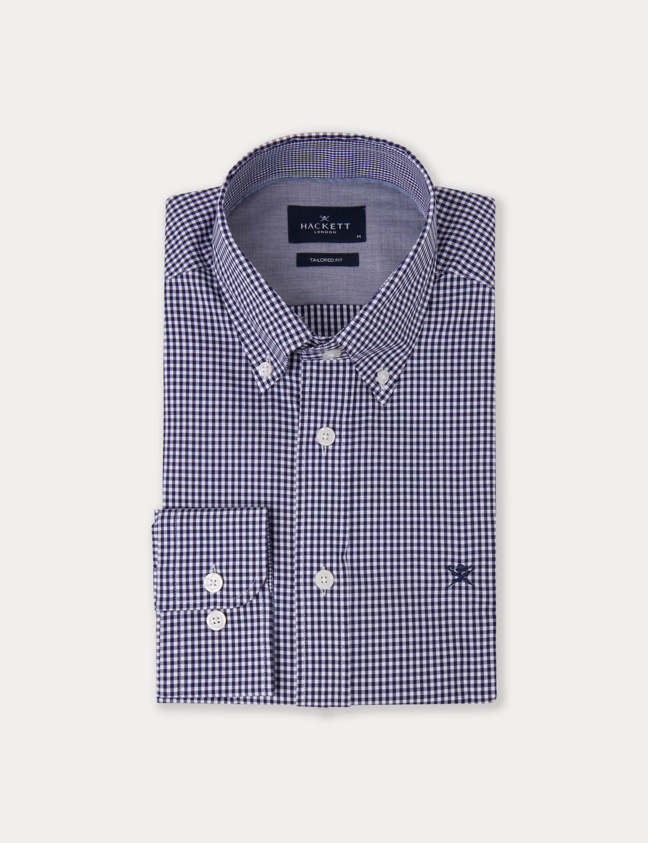Pure Cotton Check Oxford Shirt 9 of 10