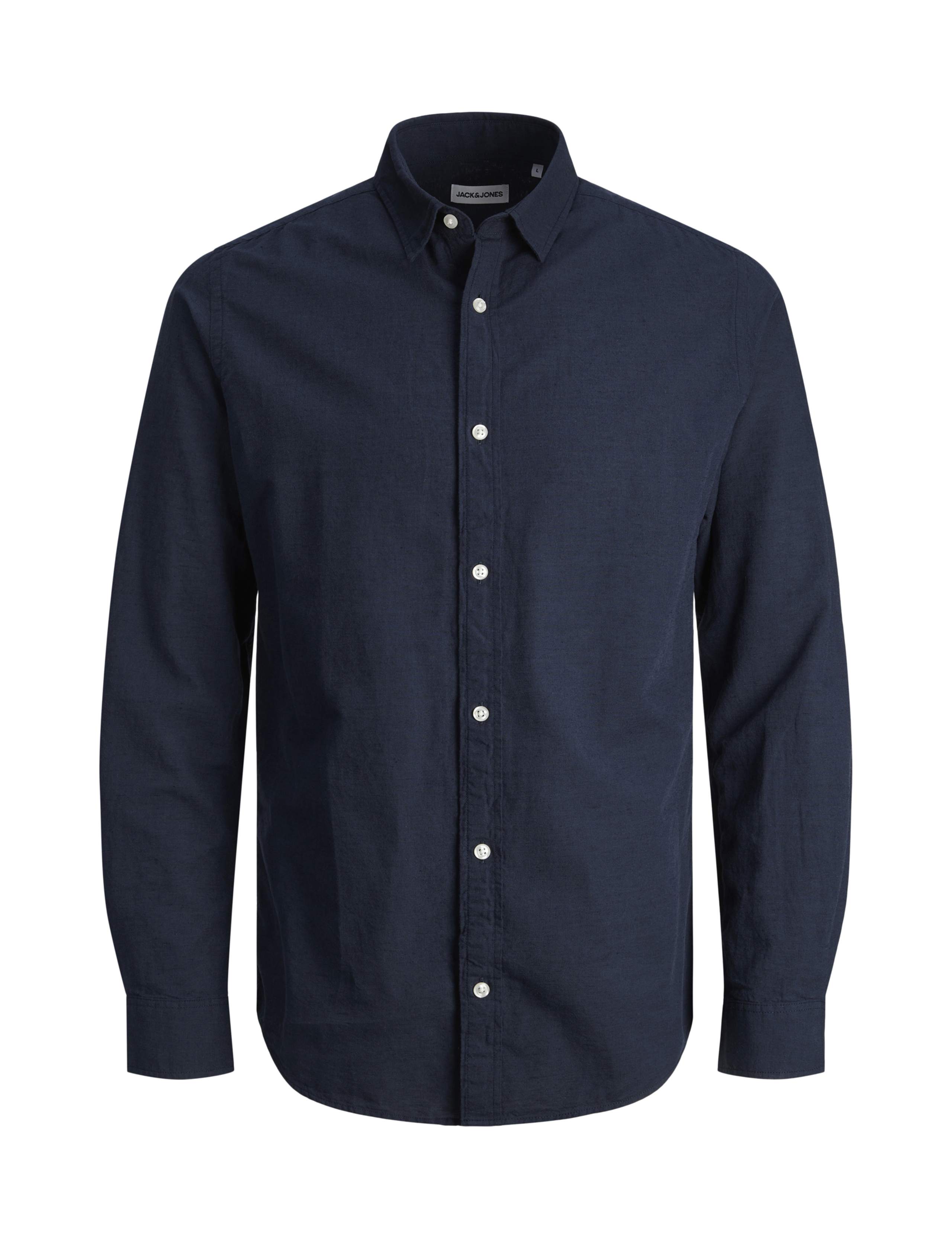 Cotton Linen Blend Oxford Shirt 2 of 7