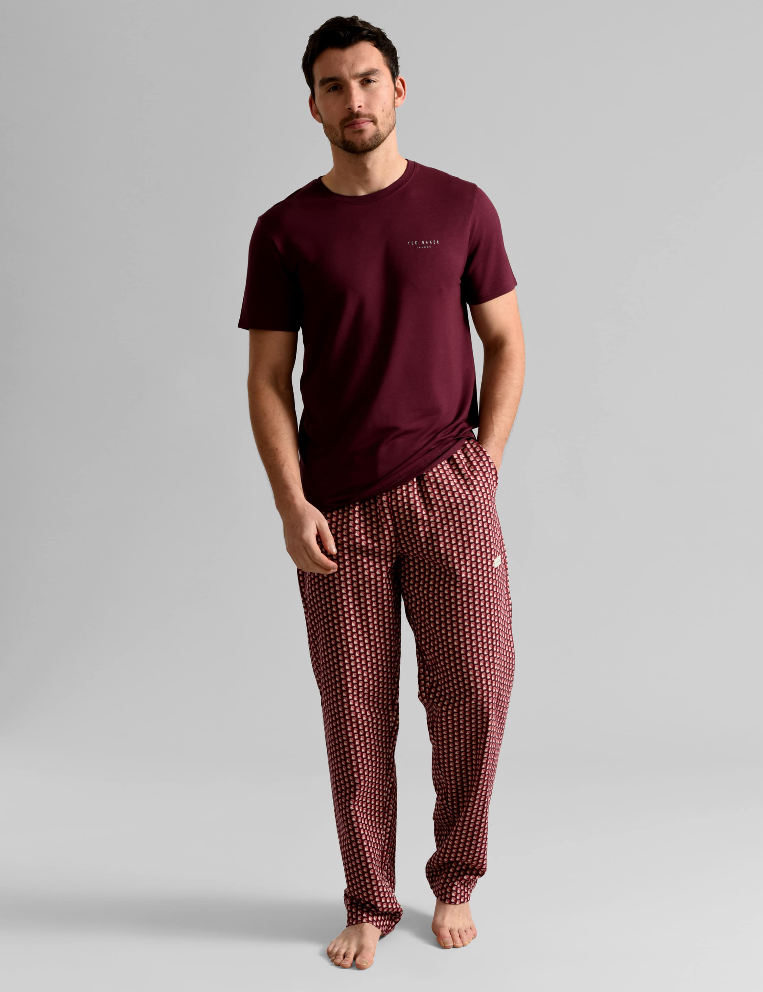 Modal Print Pyjama Set 1 of 4