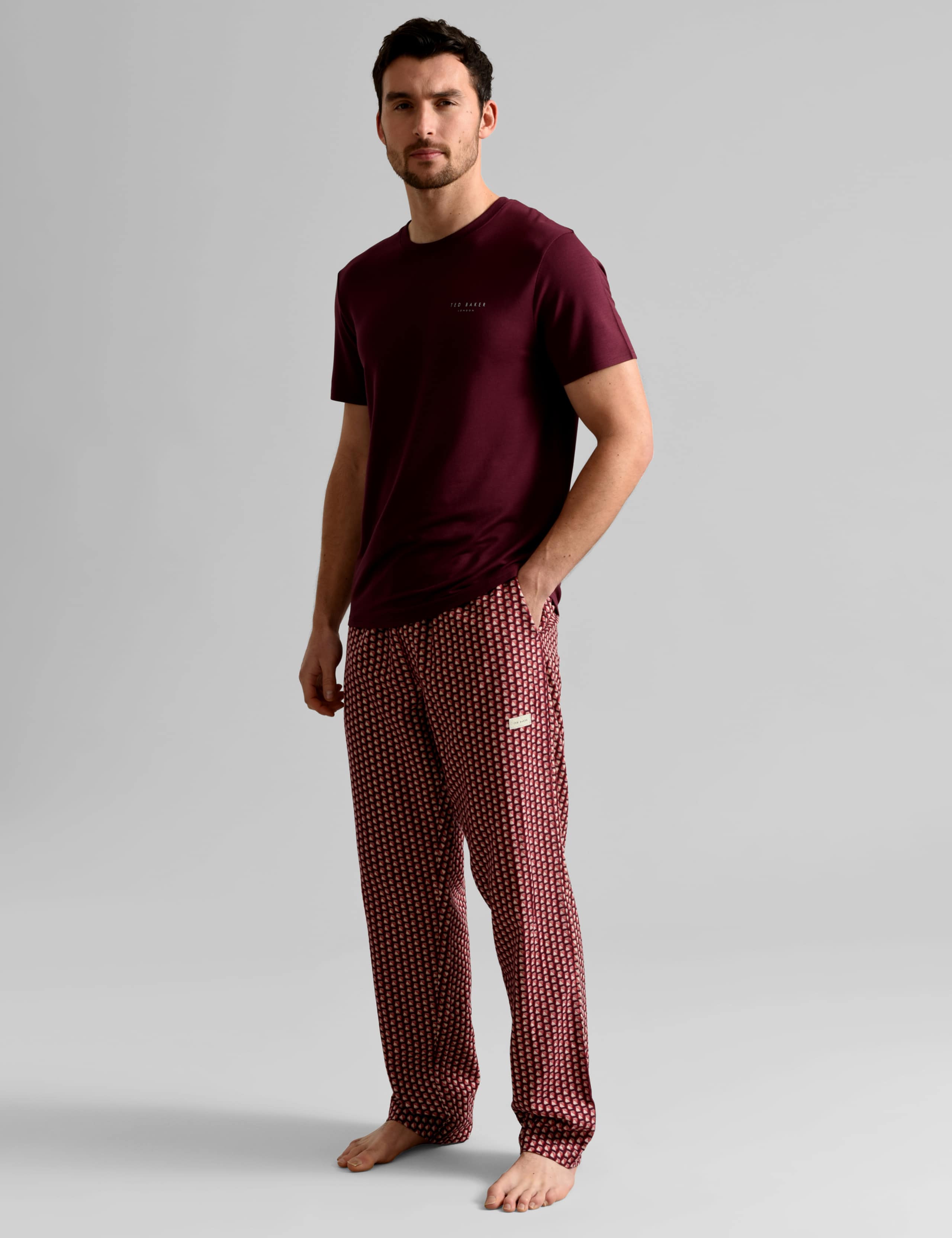 Modal Print Pyjama Set 3 of 4