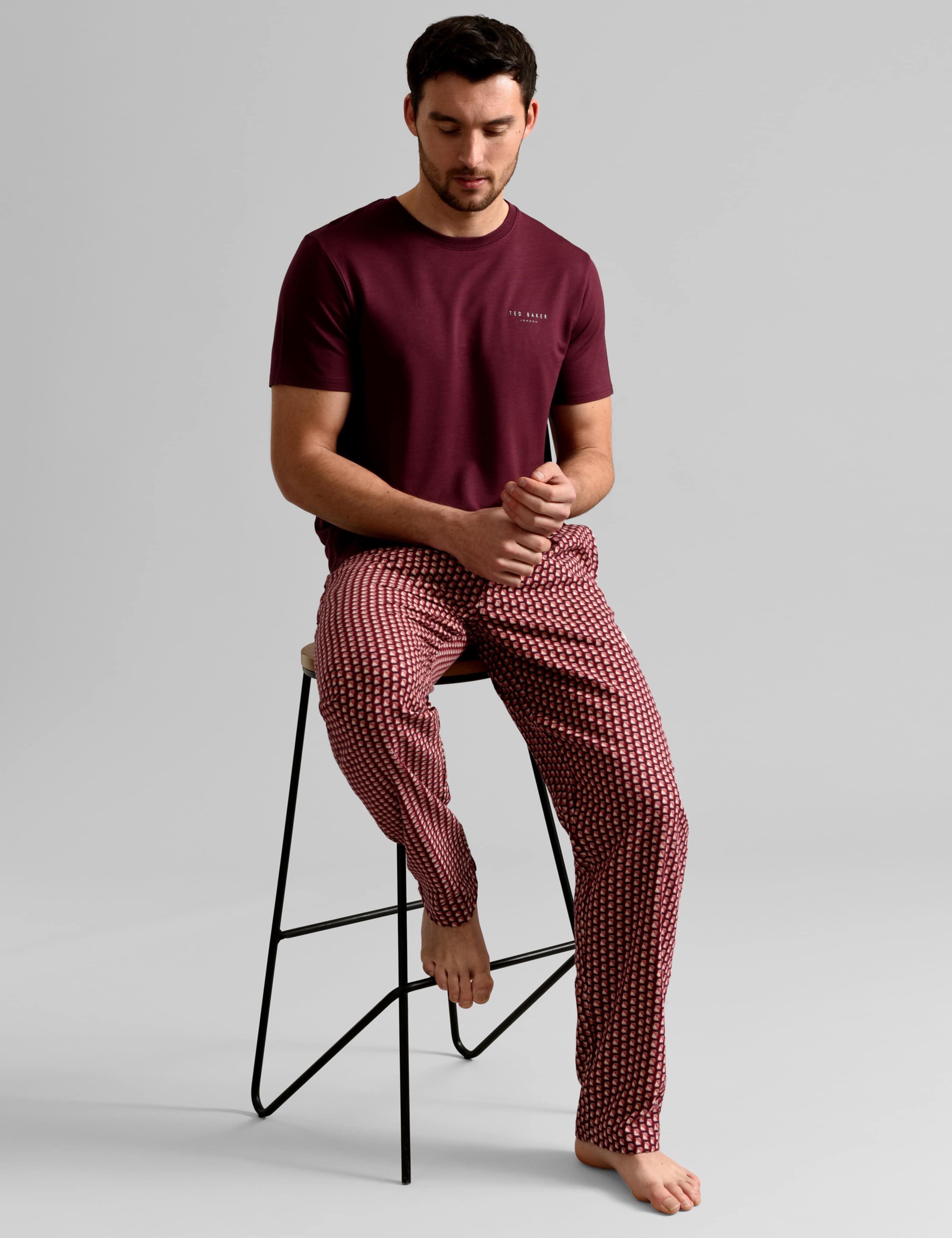 Modal Print Pyjama Set 4 of 4