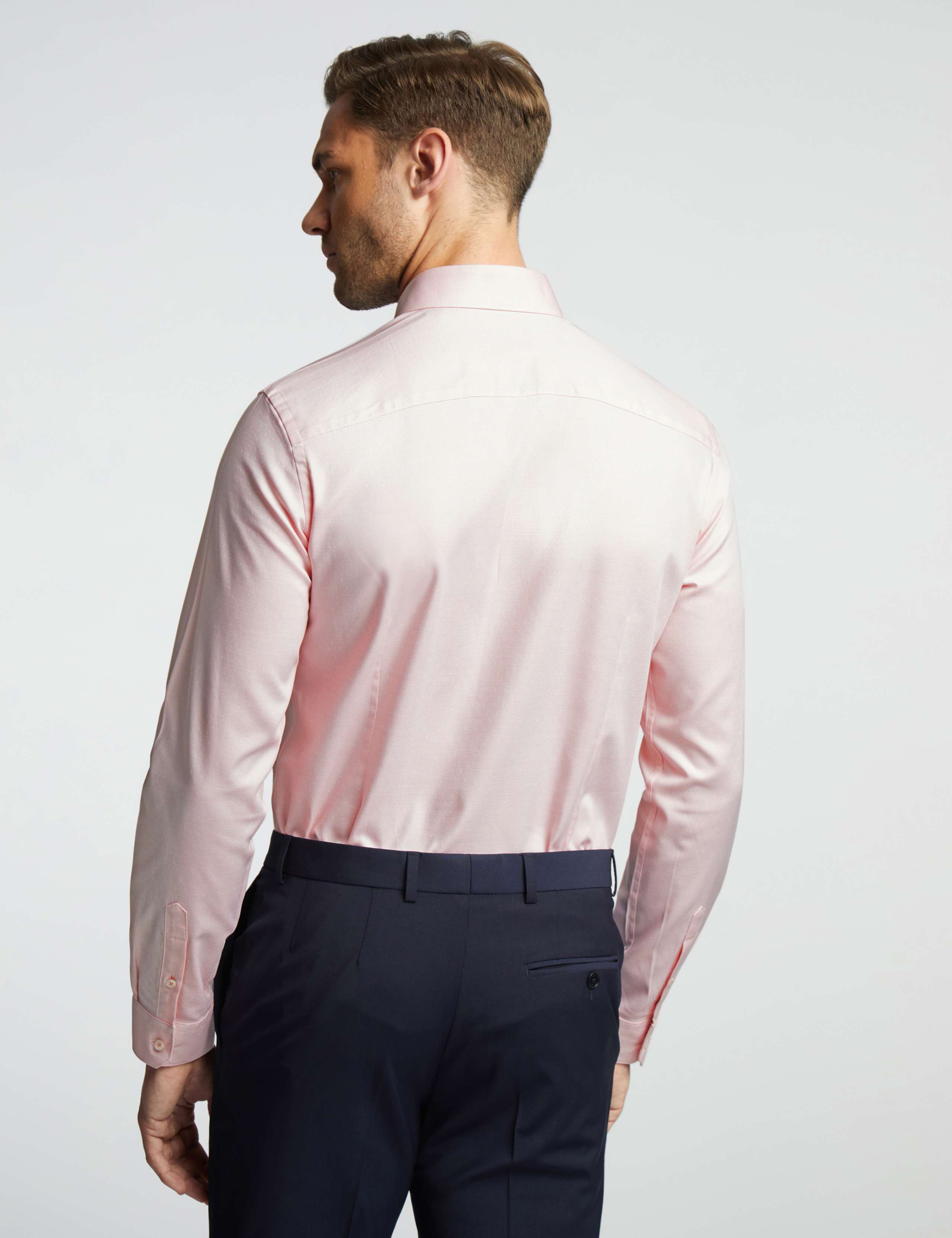 Slim Fit Pure Cotton Polka Dot Shirt 2 of 3