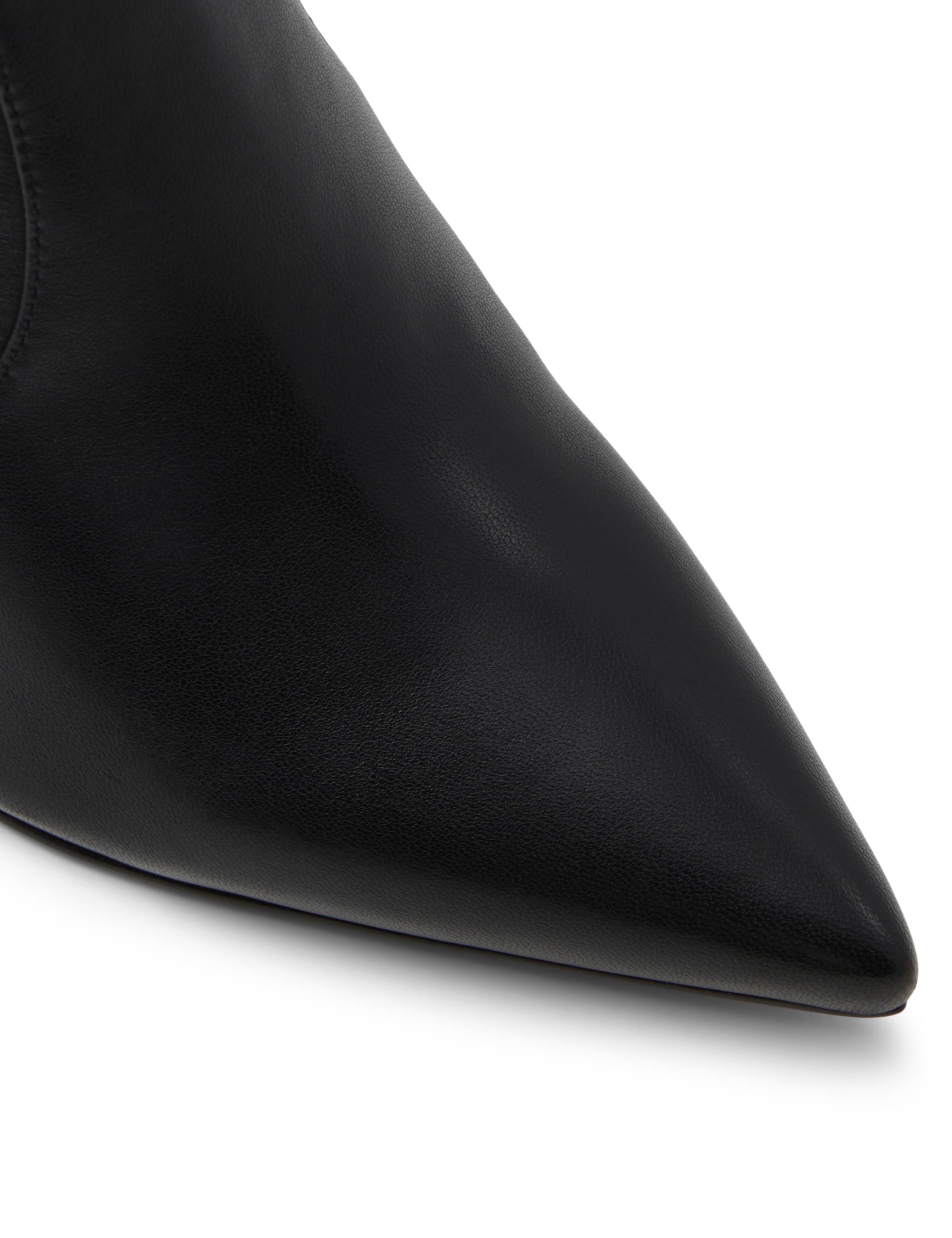 Leather Stiletto Heel Pointed Ankle Boots 8 of 8