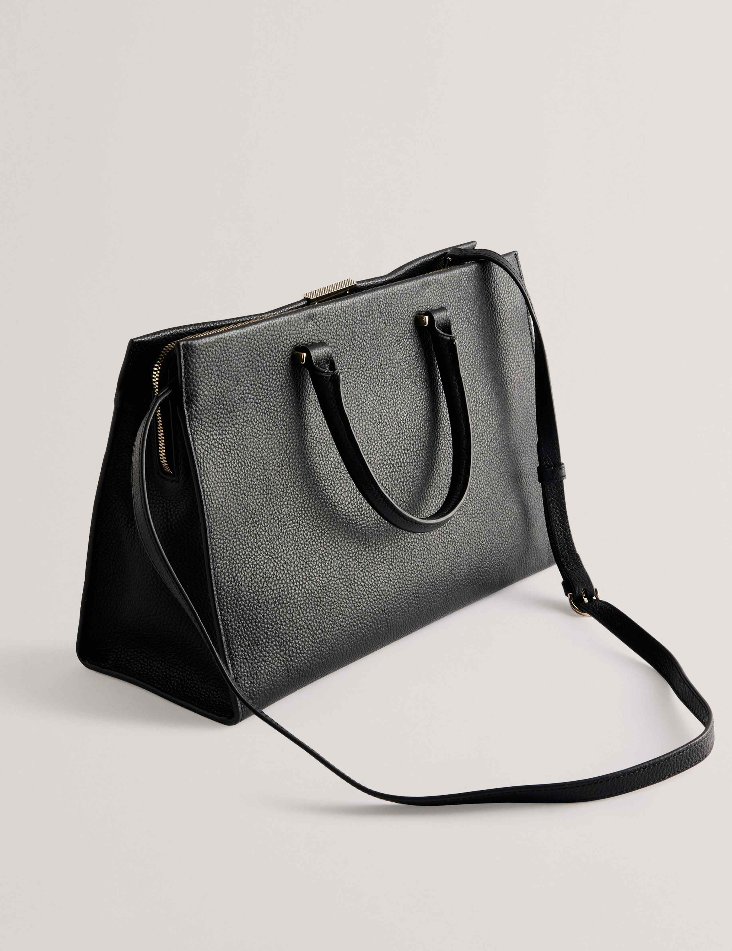 Leather Top Handle Tote Bag 3 of 3