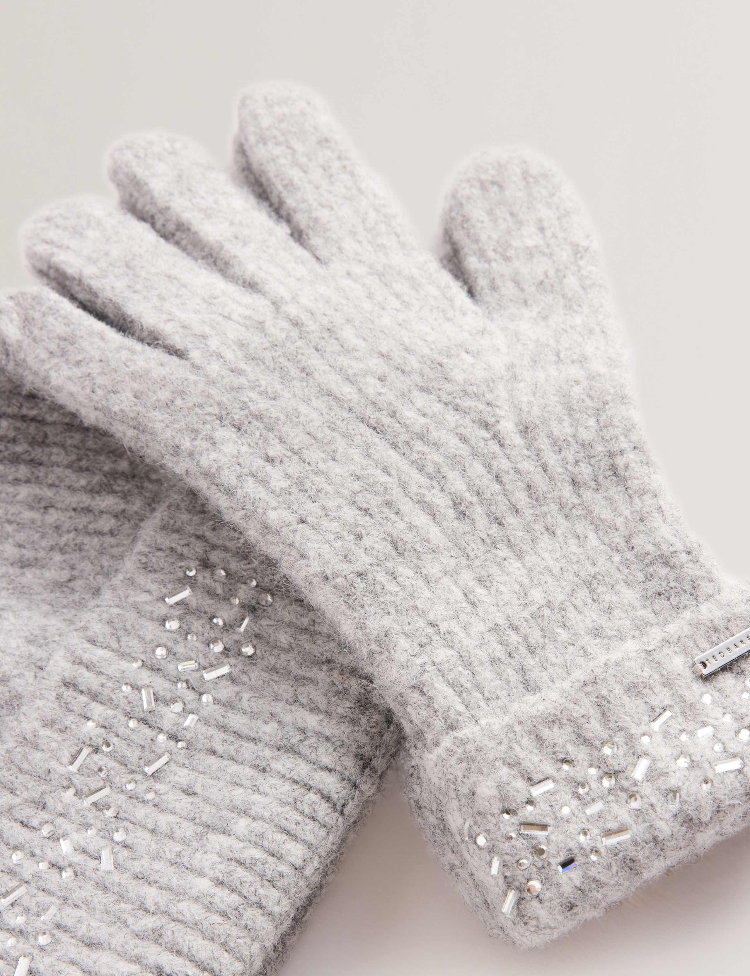 Keriis Rhinestone Hat And Gloves Set 2 of 2