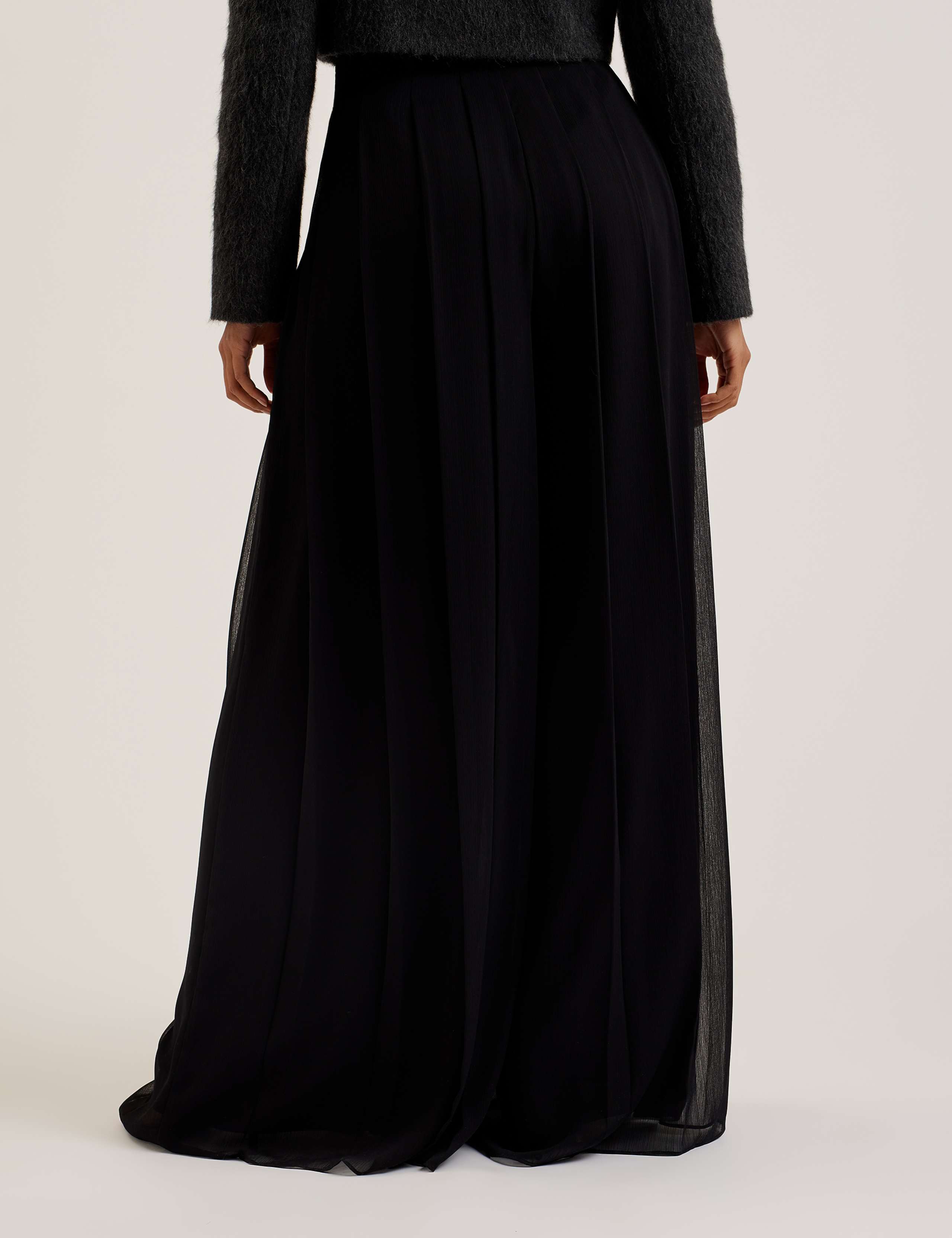 Pleated Elasticated Waist Wide Leg Trousers 3 of 3