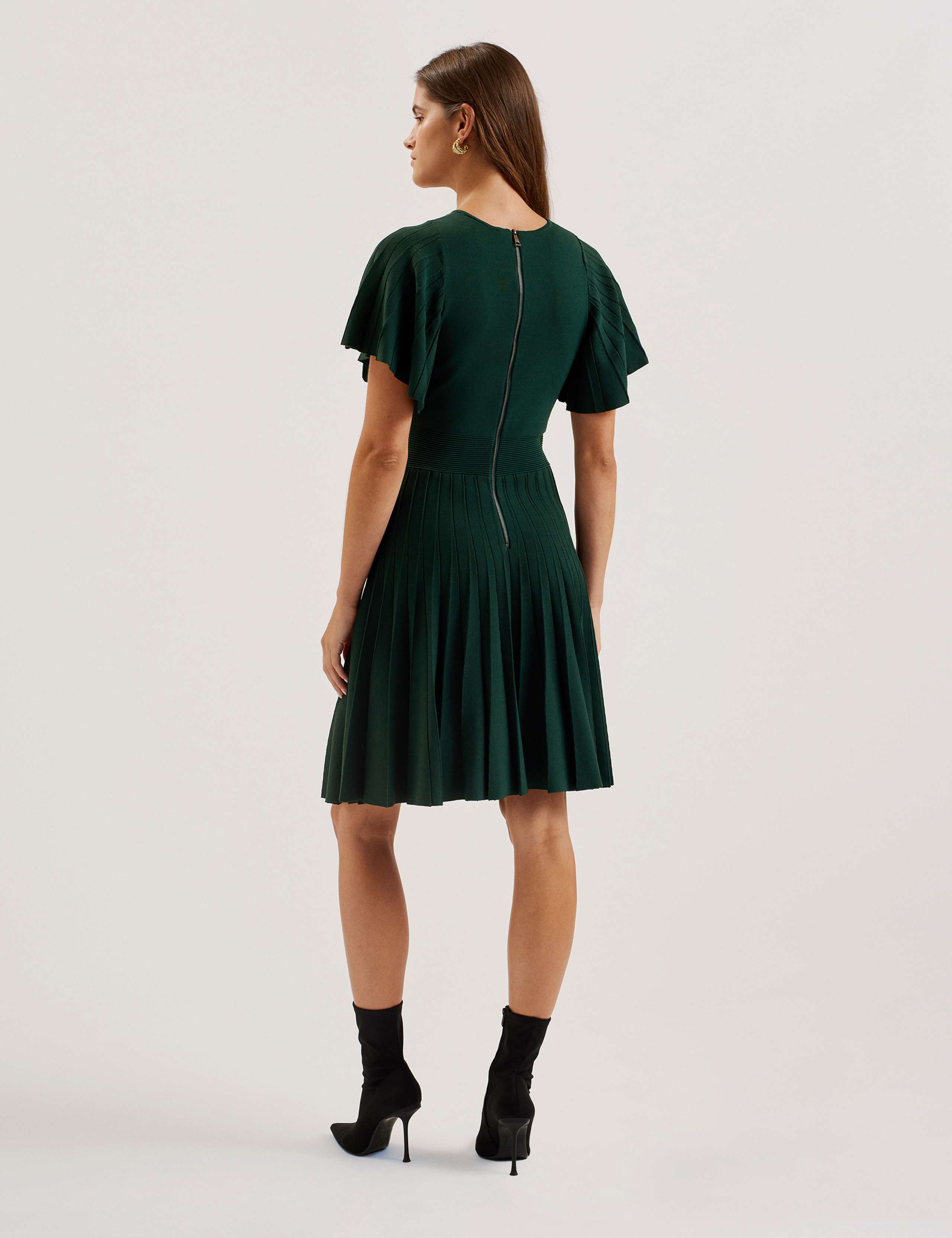 Crew Neck Mini Skater Dress 2 of 2