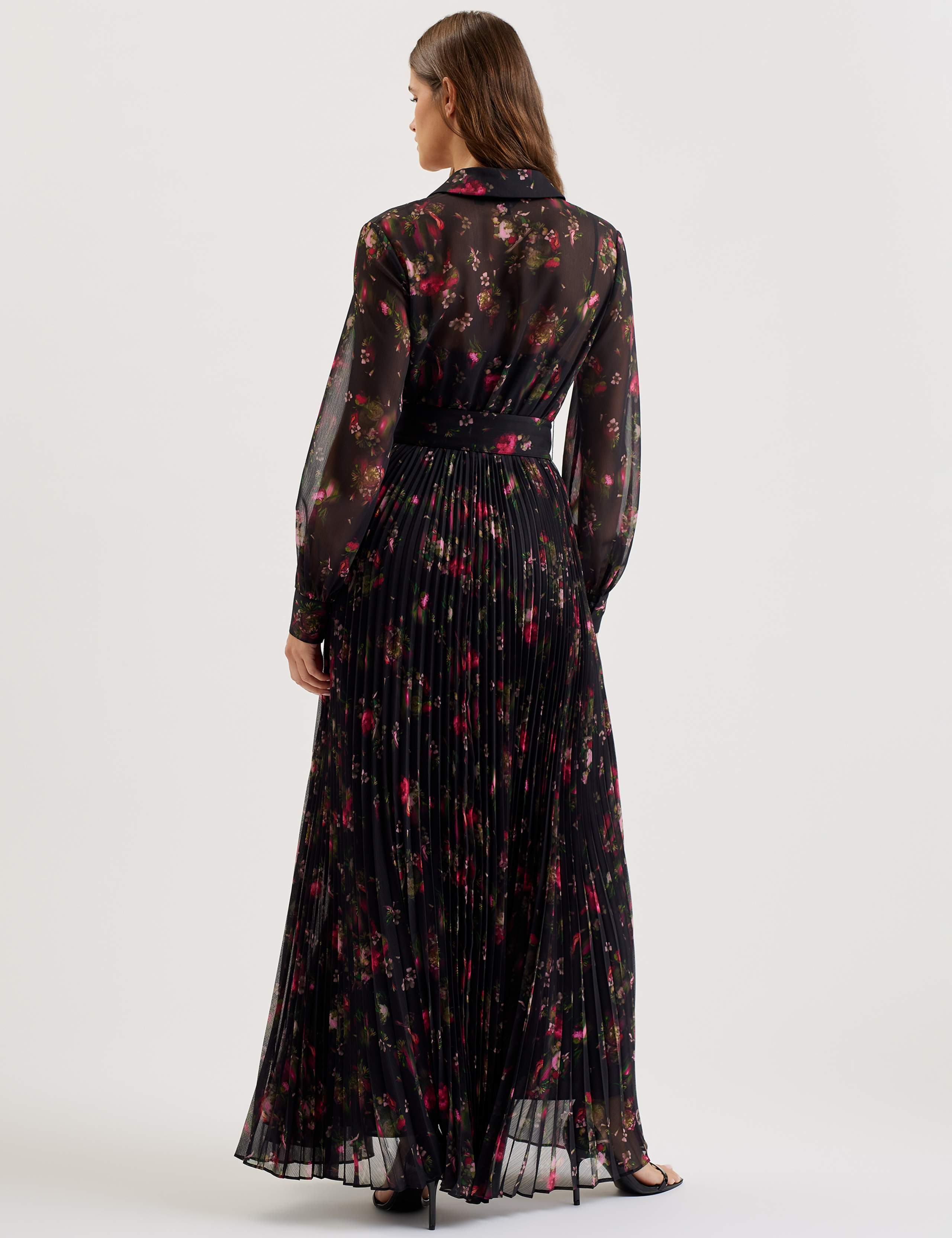 Printed Maxi Shirt Dress 3 of 3