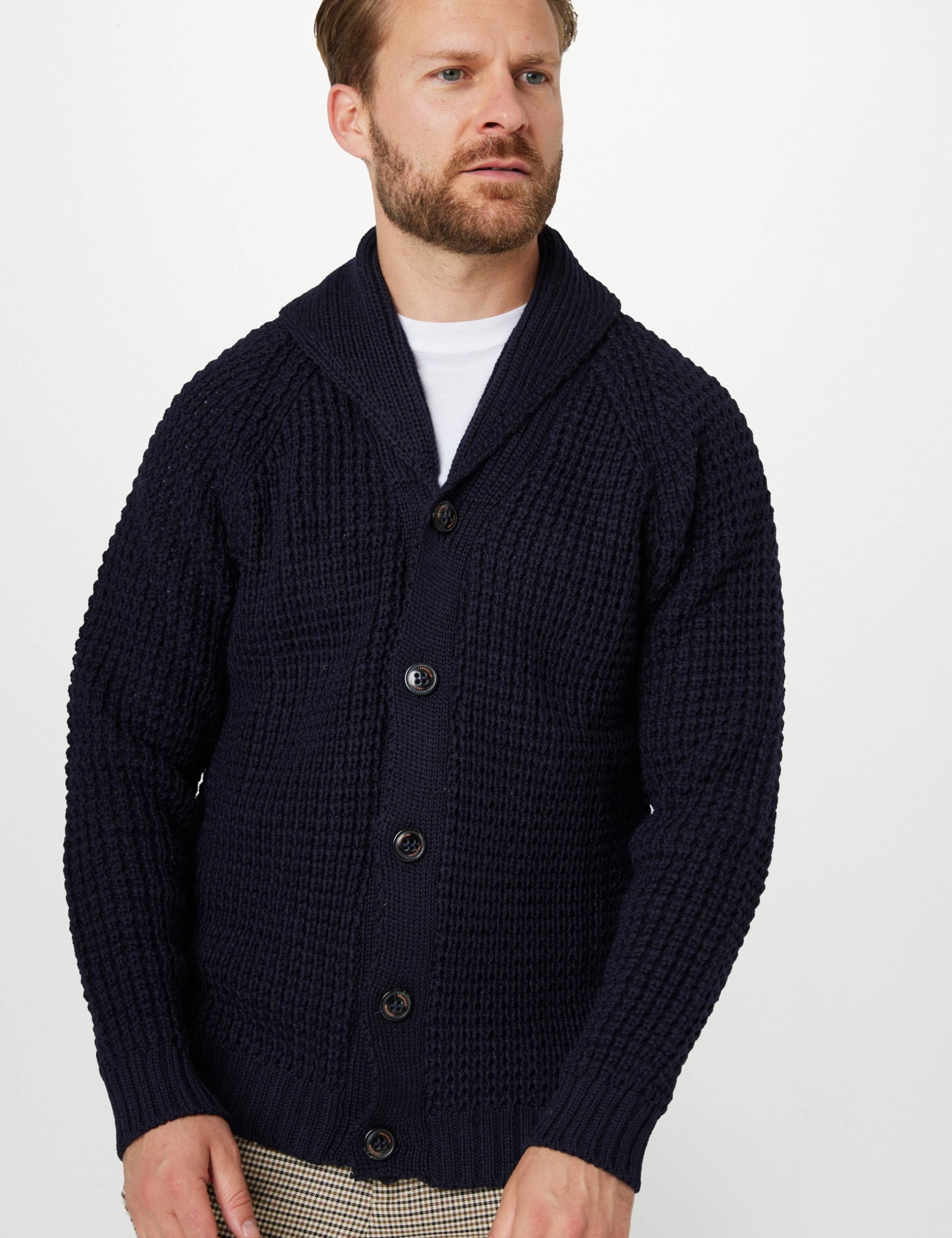 Waffle Shawl Cardigan 3 of 6