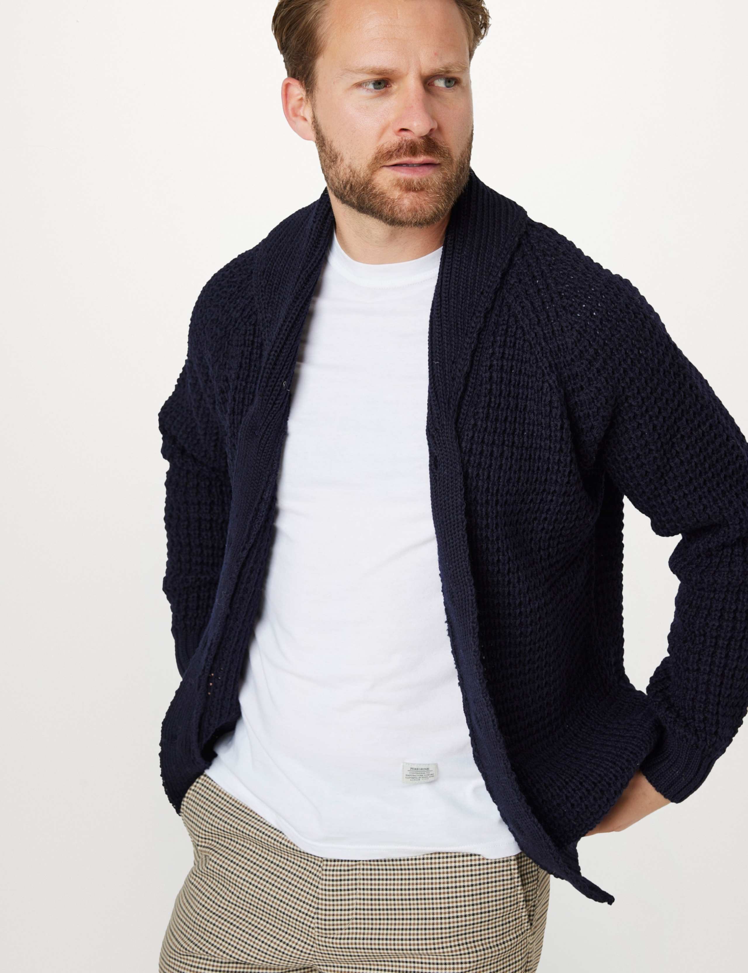 Waffle Shawl Cardigan 5 of 6
