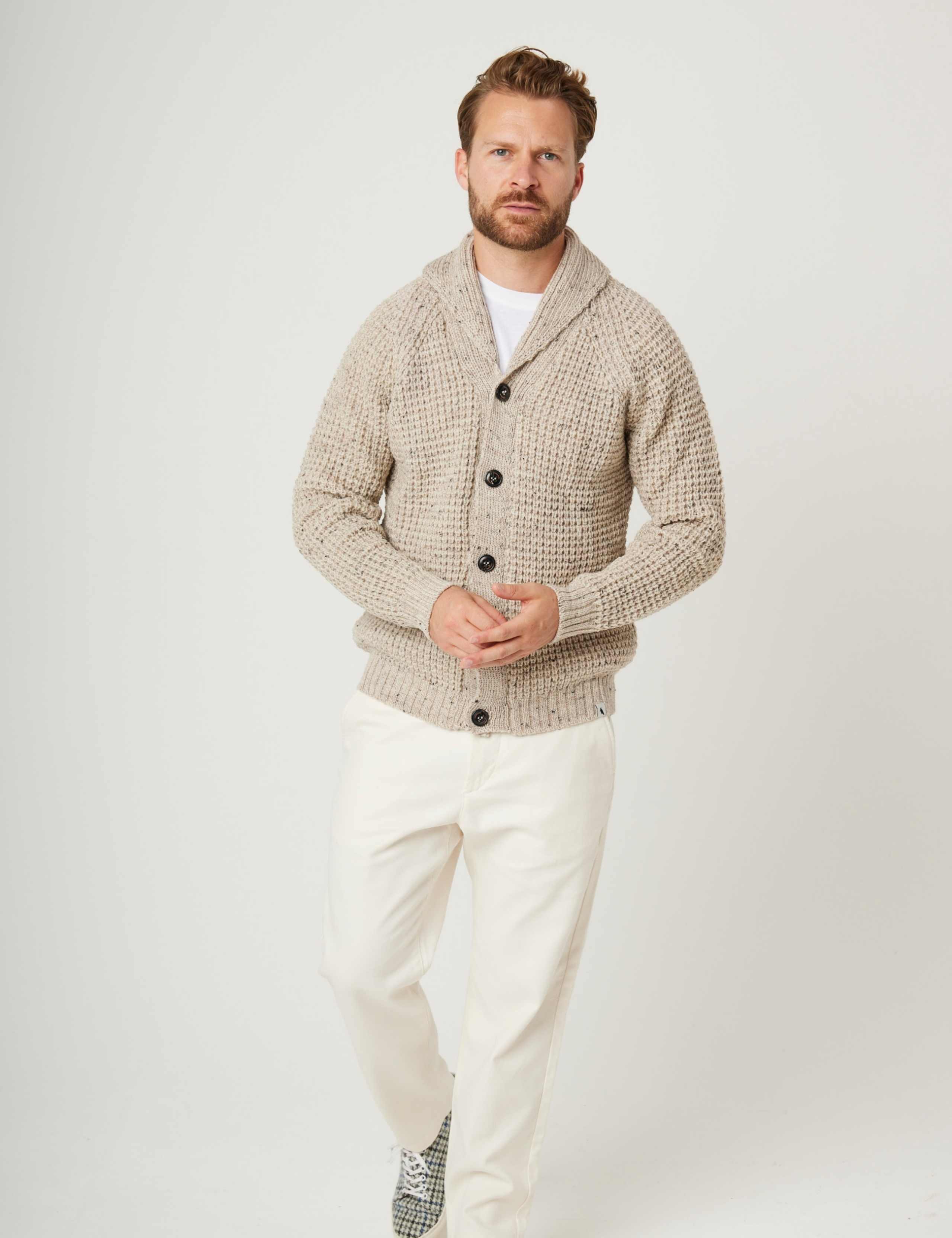 Waffle Shawl Cardigan 3 of 6