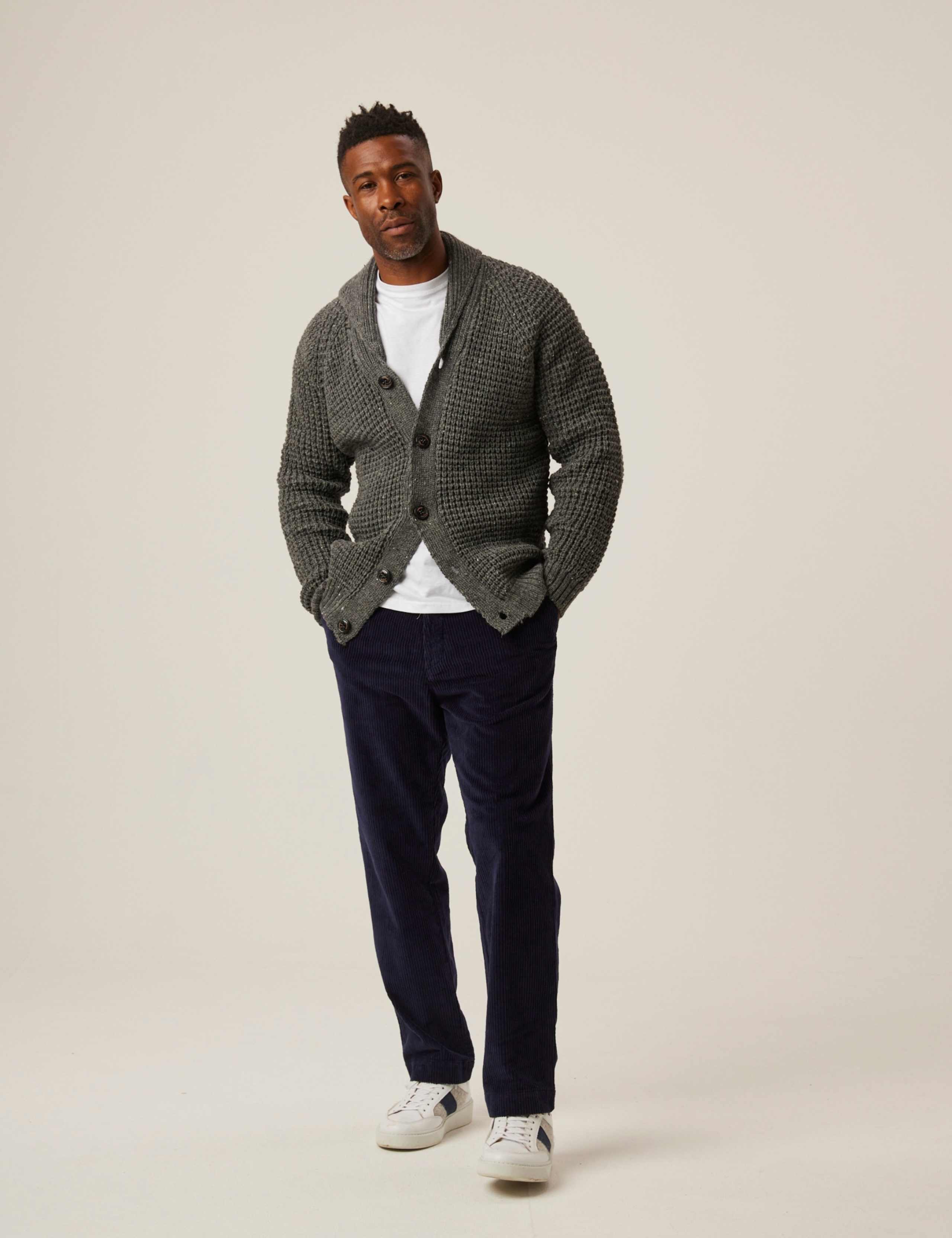 Waffle Shawl Cardigan 3 of 6