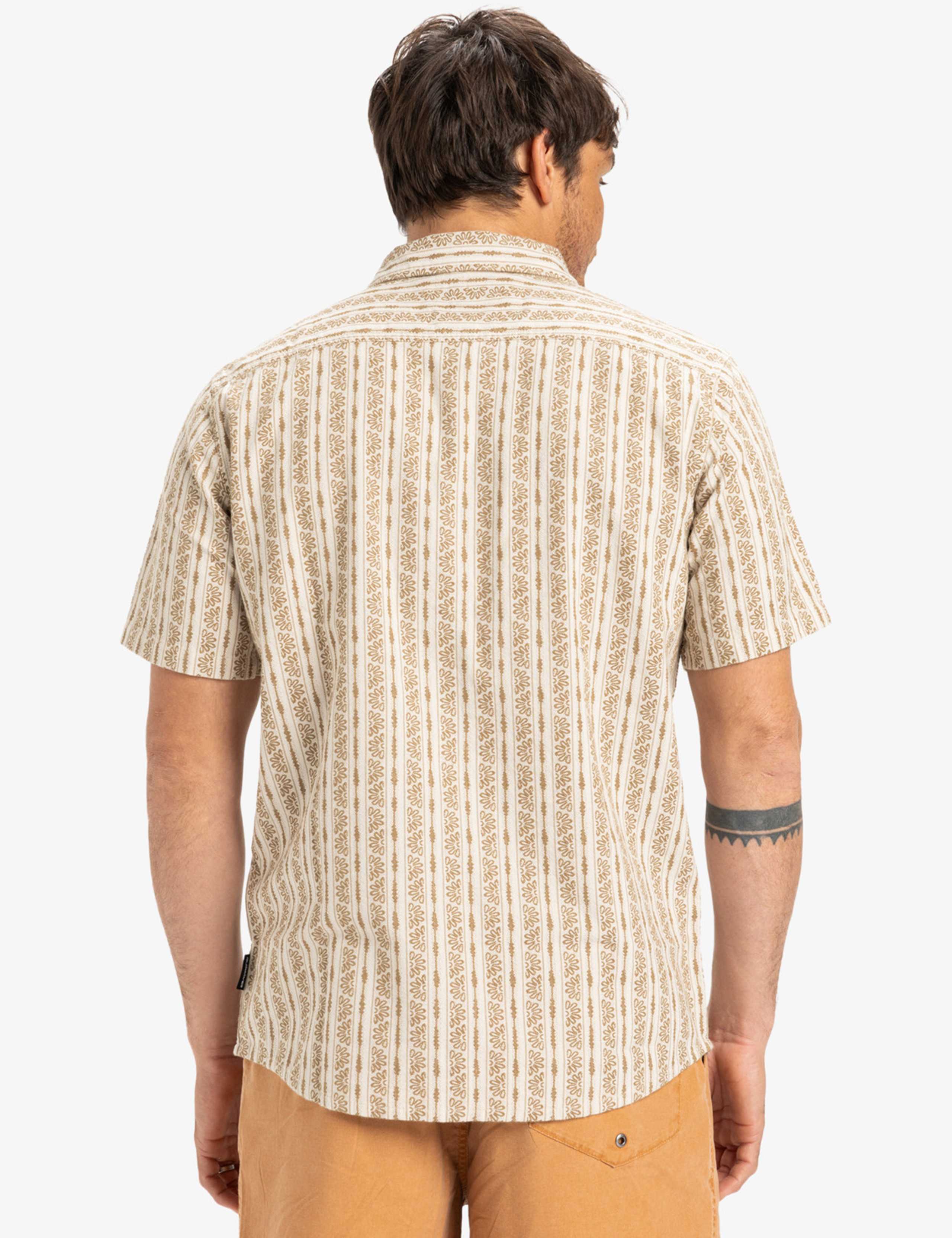 Pure Cotton Floral Striped Shirt 5 of 11