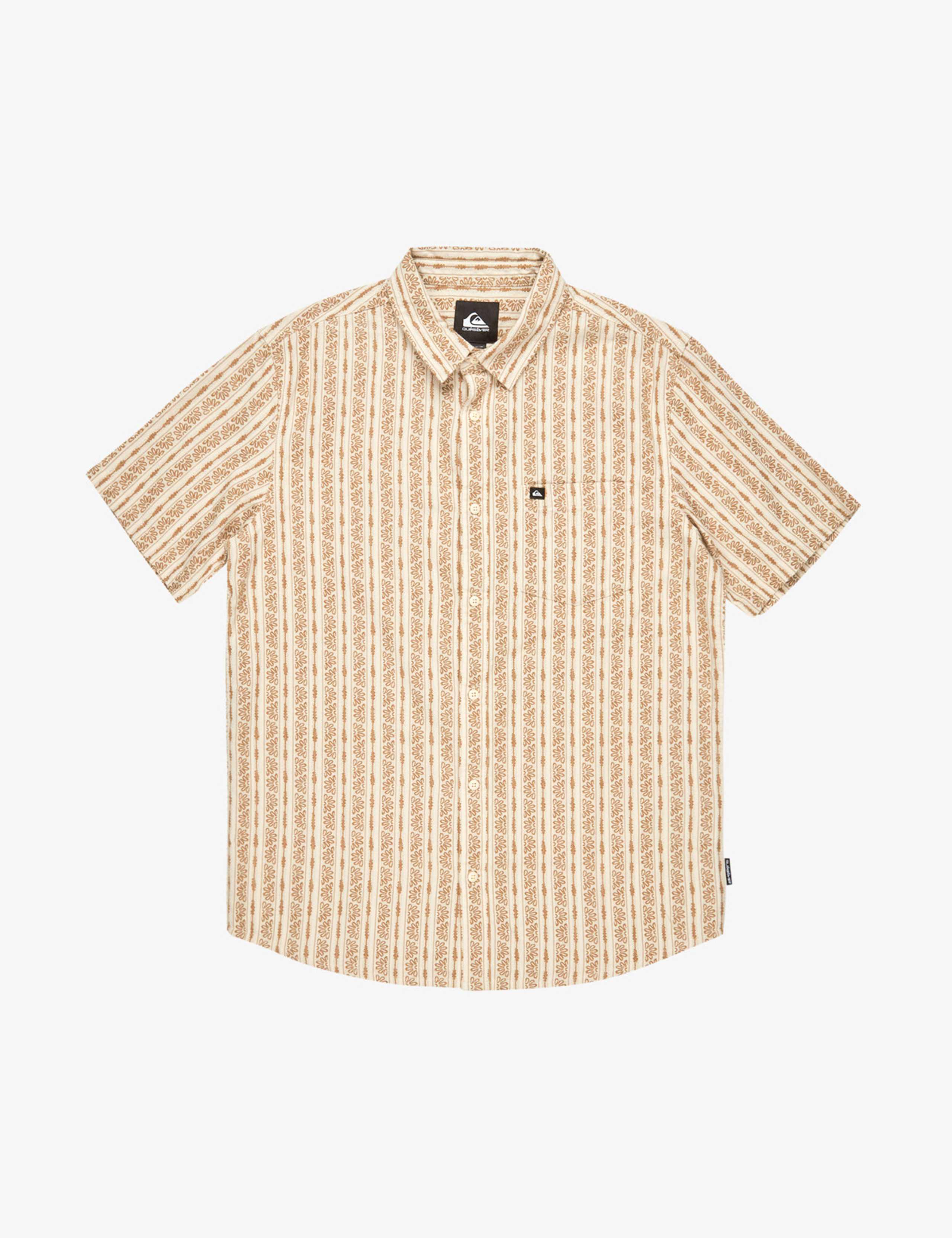 Pure Cotton Floral Striped Shirt 2 of 11
