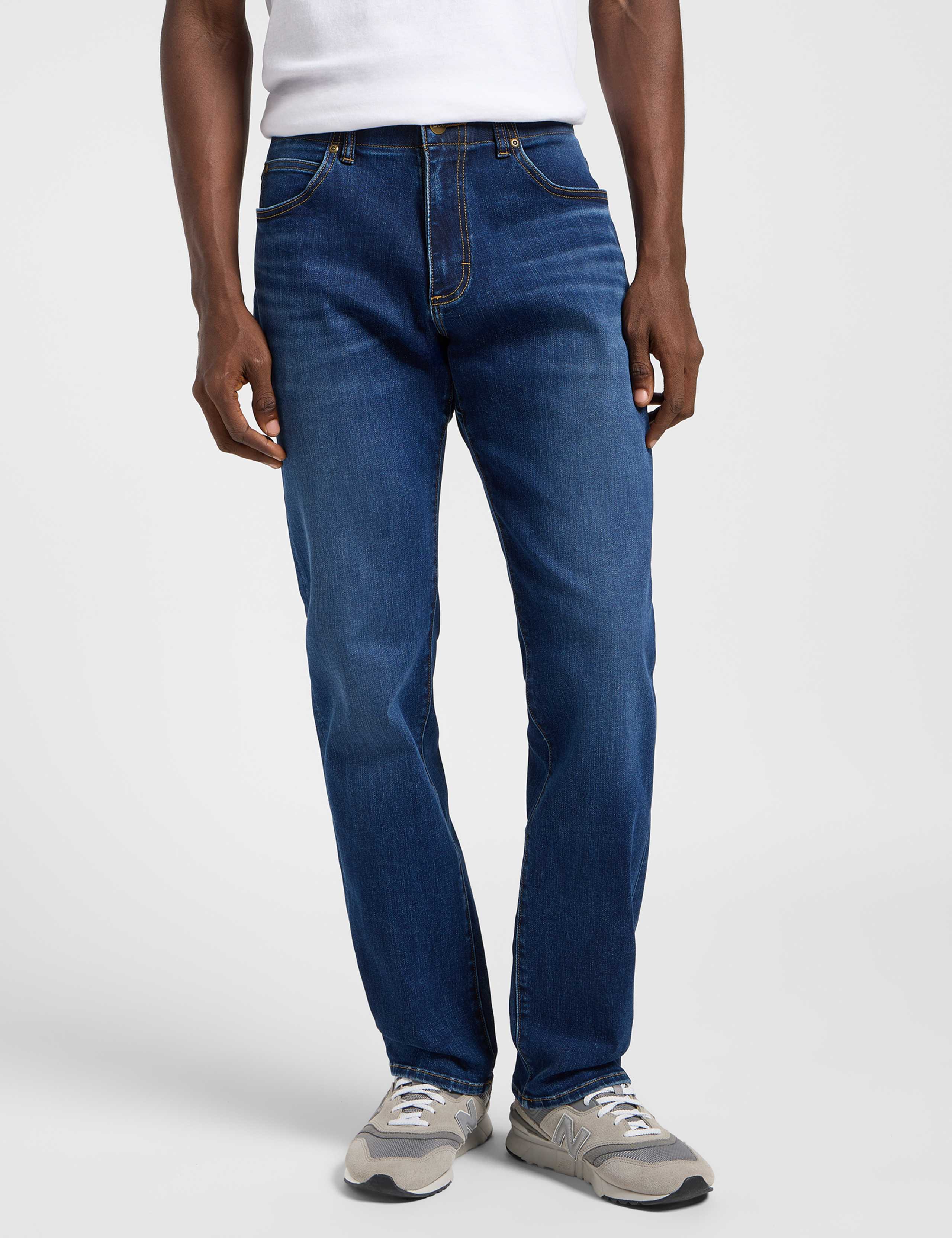 Denim Straight Fit 5 Pocket Jeans 2 of 9