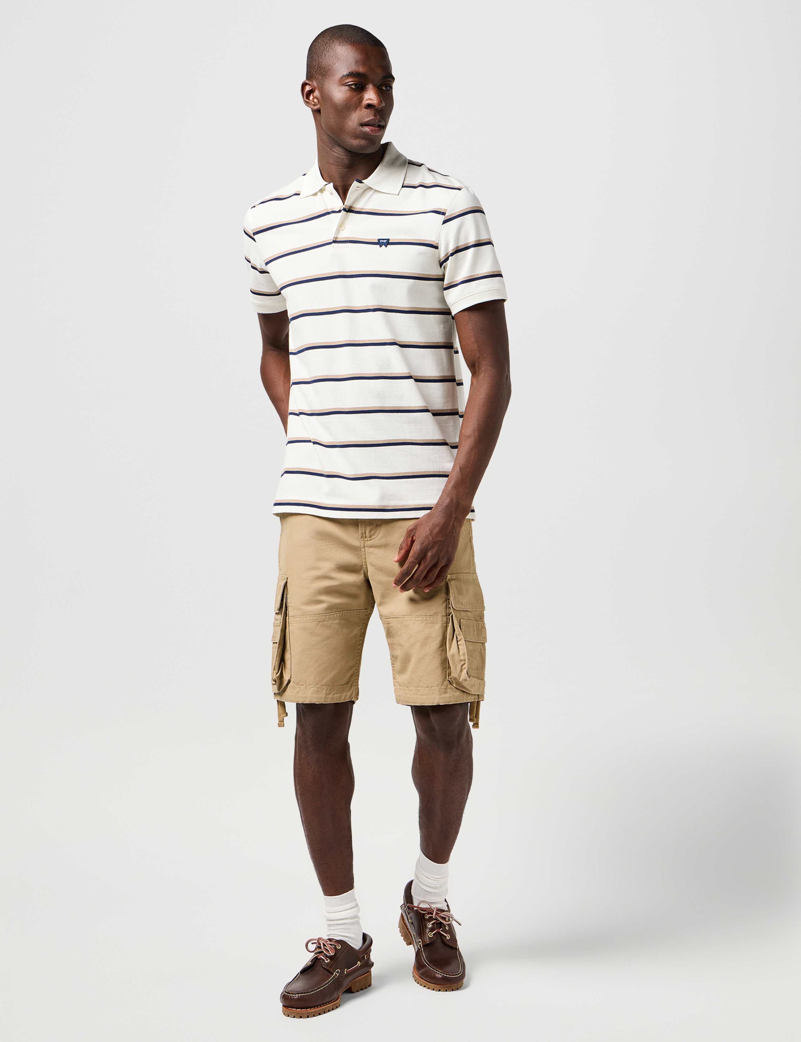 Pure Cotton Striped Polo Shirt 2 of 9