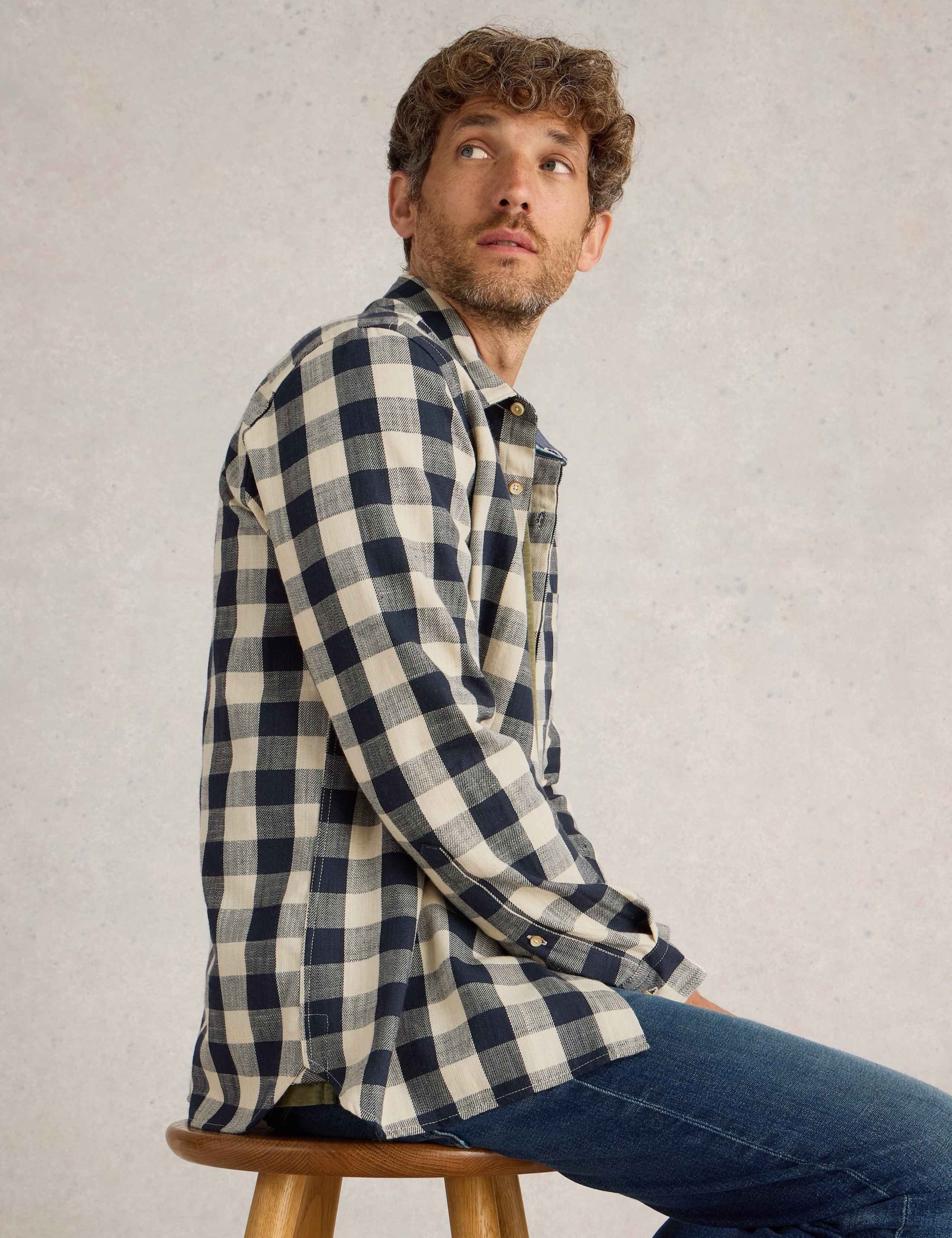 Pure Cotton Flannel Check Shirt 3 of 6