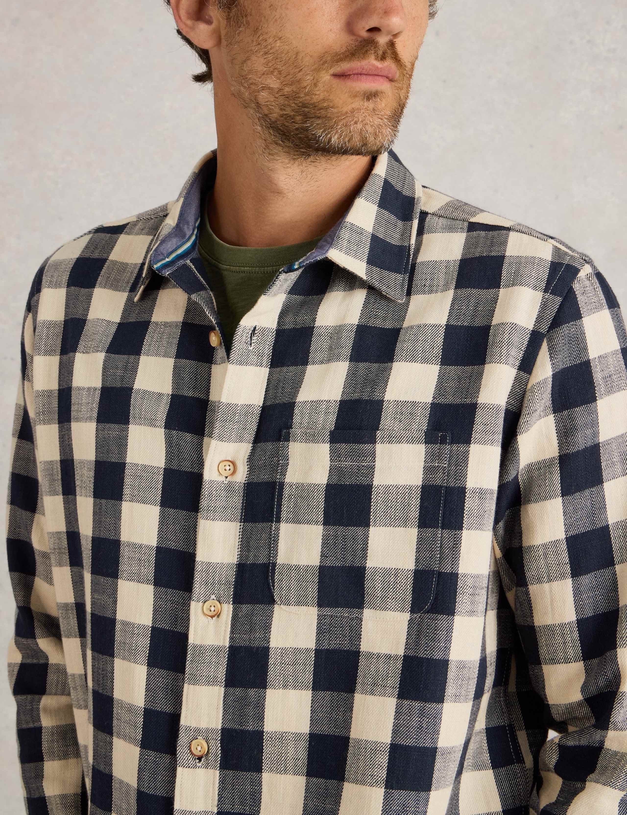 Pure Cotton Flannel Check Shirt 5 of 6