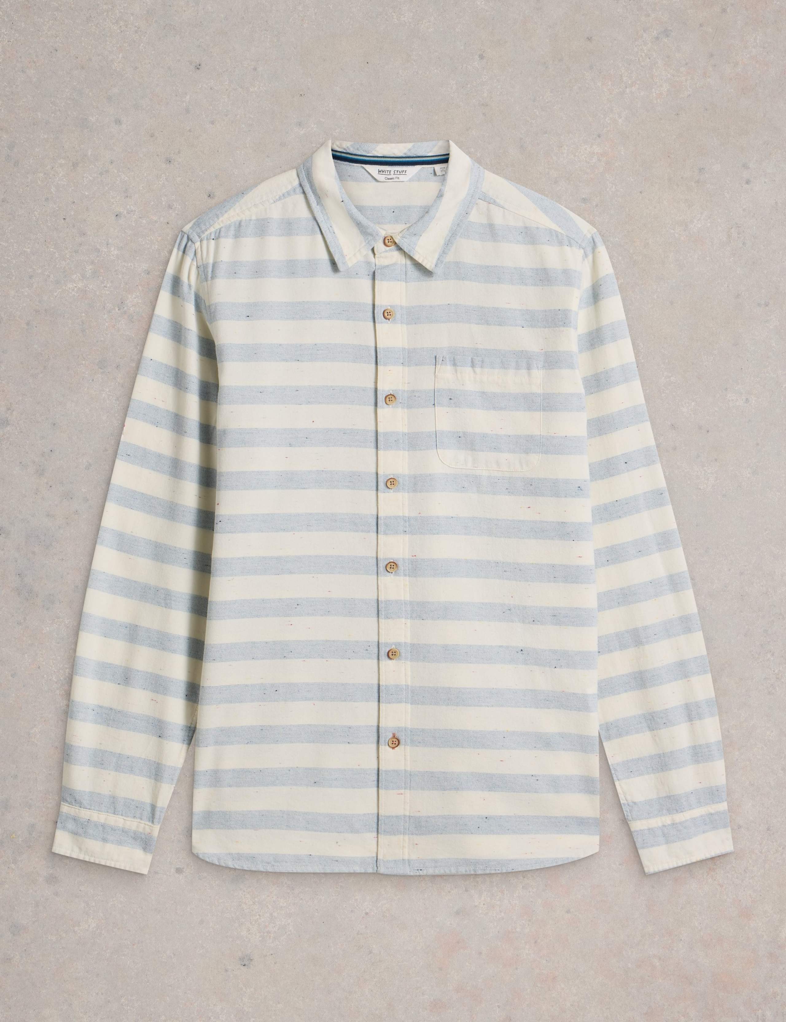 Easy Iron Pure Cotton Striped Shirt 2 of 7