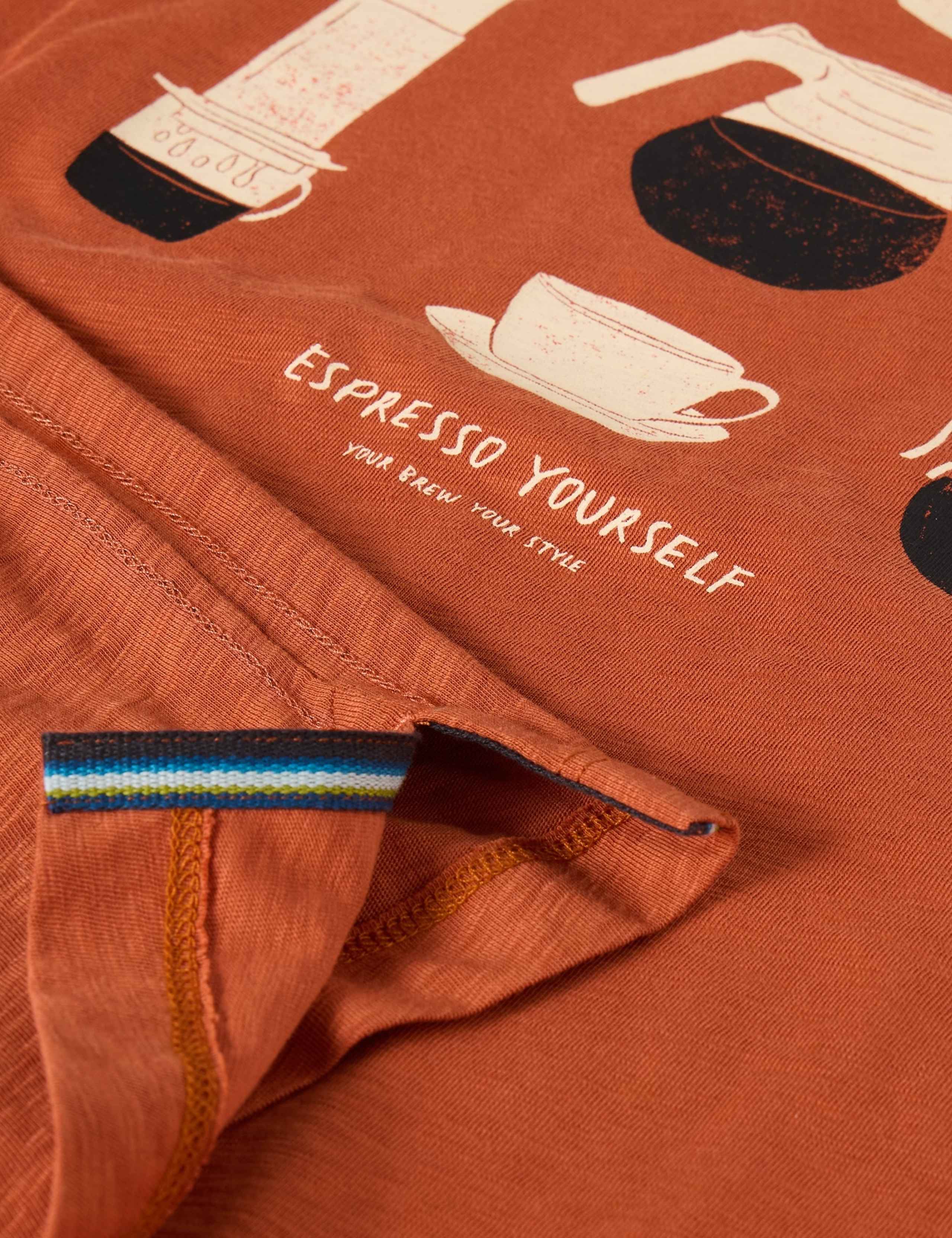 Pure Cotton Coffee Graphic T-Shirt 6 of 6