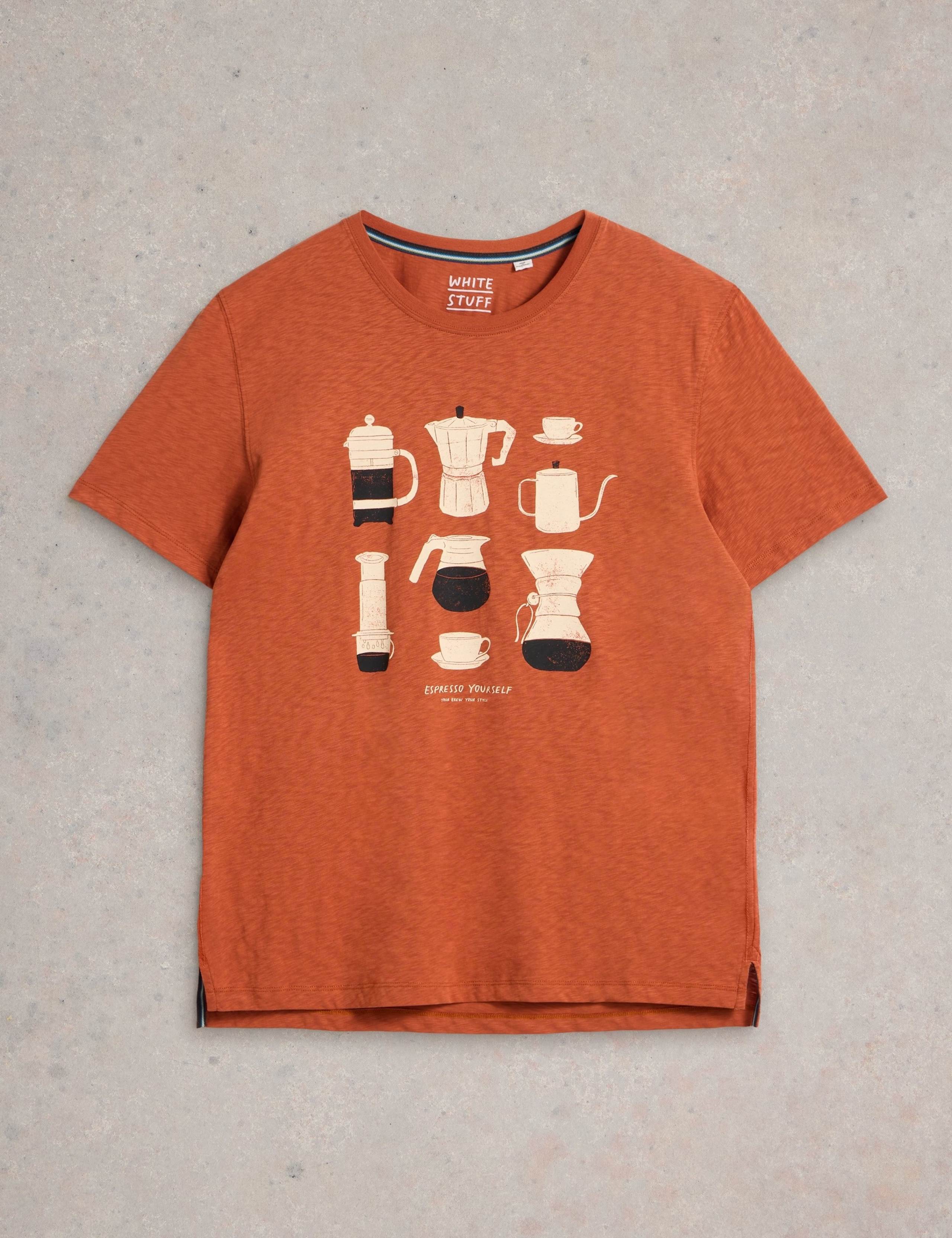 Pure Cotton Coffee Graphic T-Shirt 2 of 6