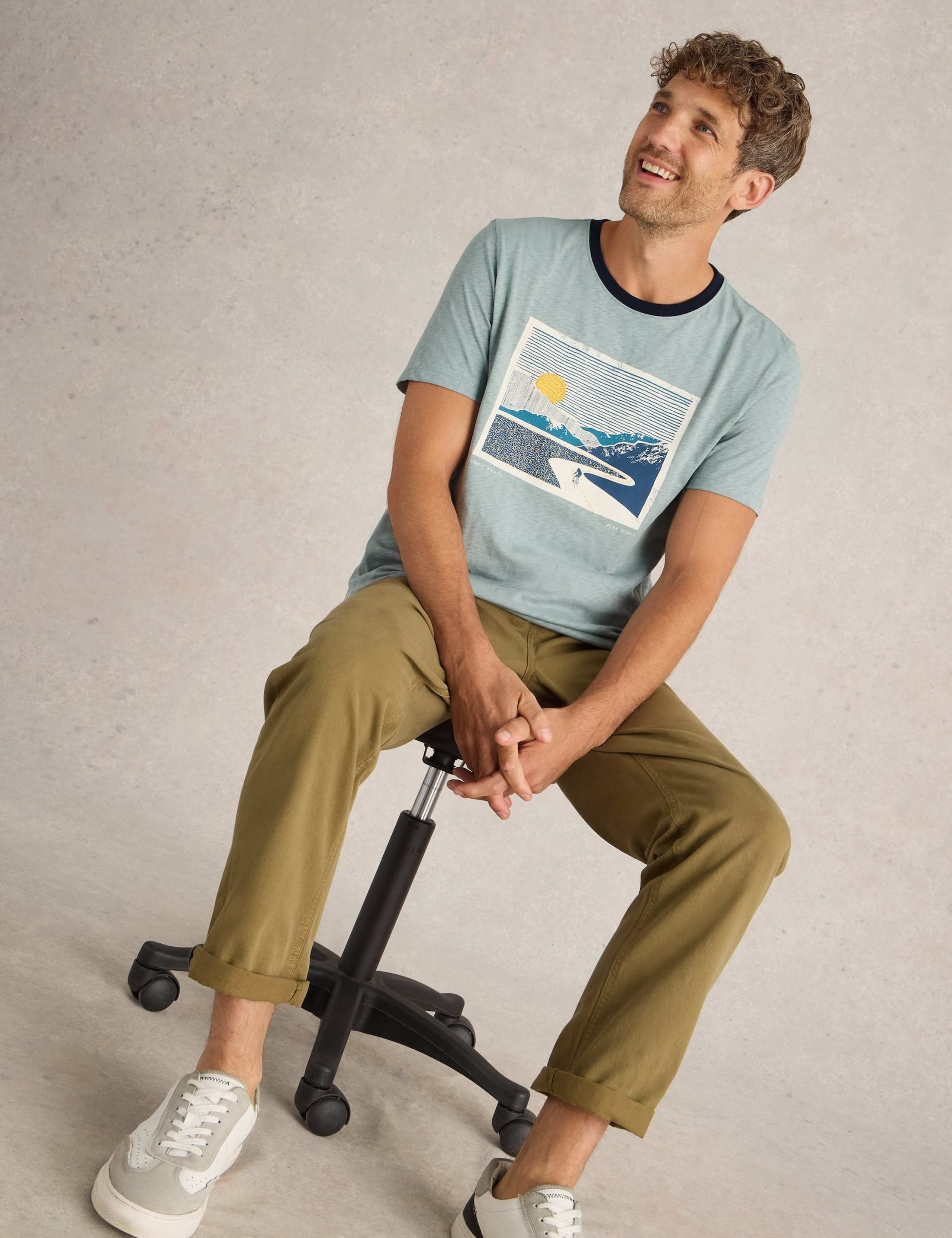 Pure Cotton Sunset Cycle Graphic T-Shirt 3 of 6